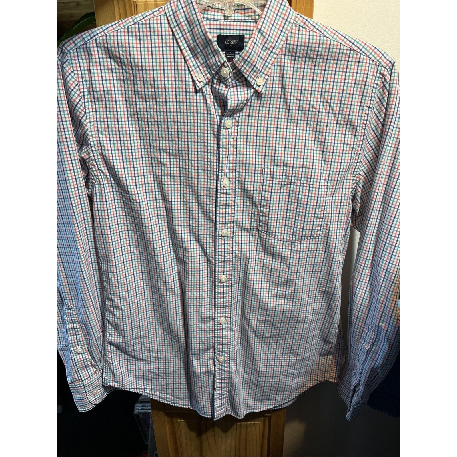 J.Crew J Crew Men’s Multicolored Checkered LS Button Shirt Size M Size US M / EU 48-50 / 2 - 11 Thumbnail