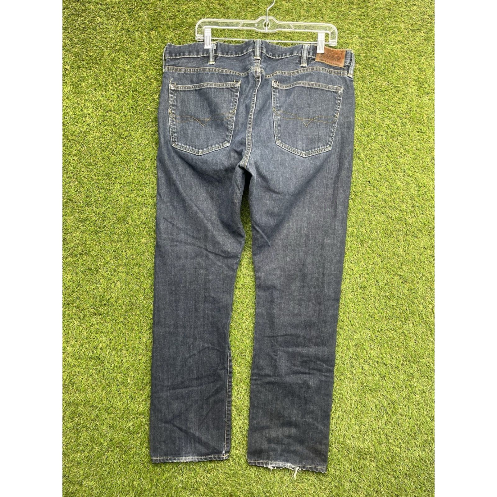 Polo Ralph Lauren Polo Ralph Lauren Jeans Slim Straight 38x32 Men Denim Dark Wash 5-Pocket Logo Vintage 90s Mens Blue Size US M / EU 48-50 / 2 - 2 Thumbnail