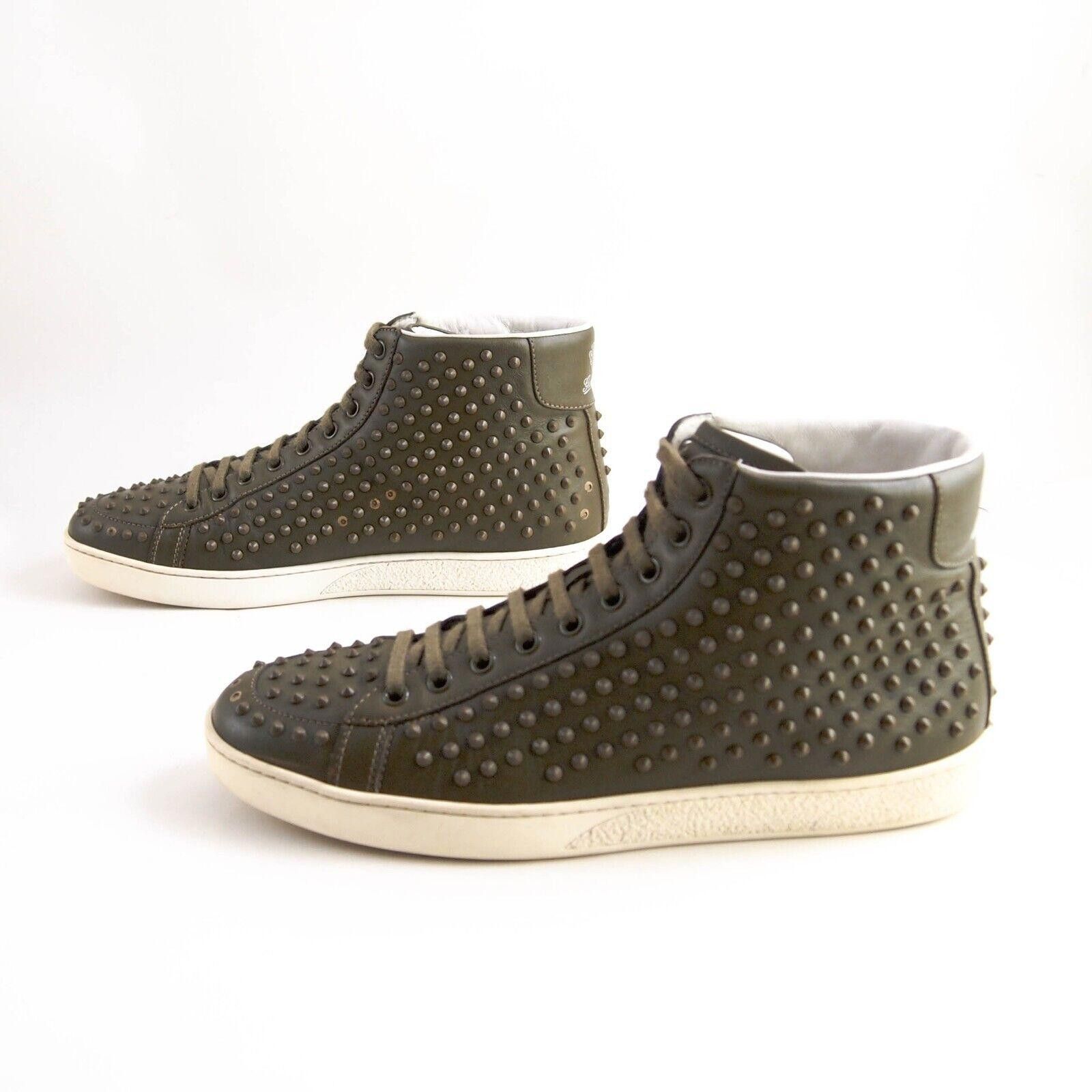 Gucci Gucci Sneakers Studded Green Leather Womens EU 39.5 US 9.5 Size US 9.5 / IT 39.5 - 2 Thumbnail