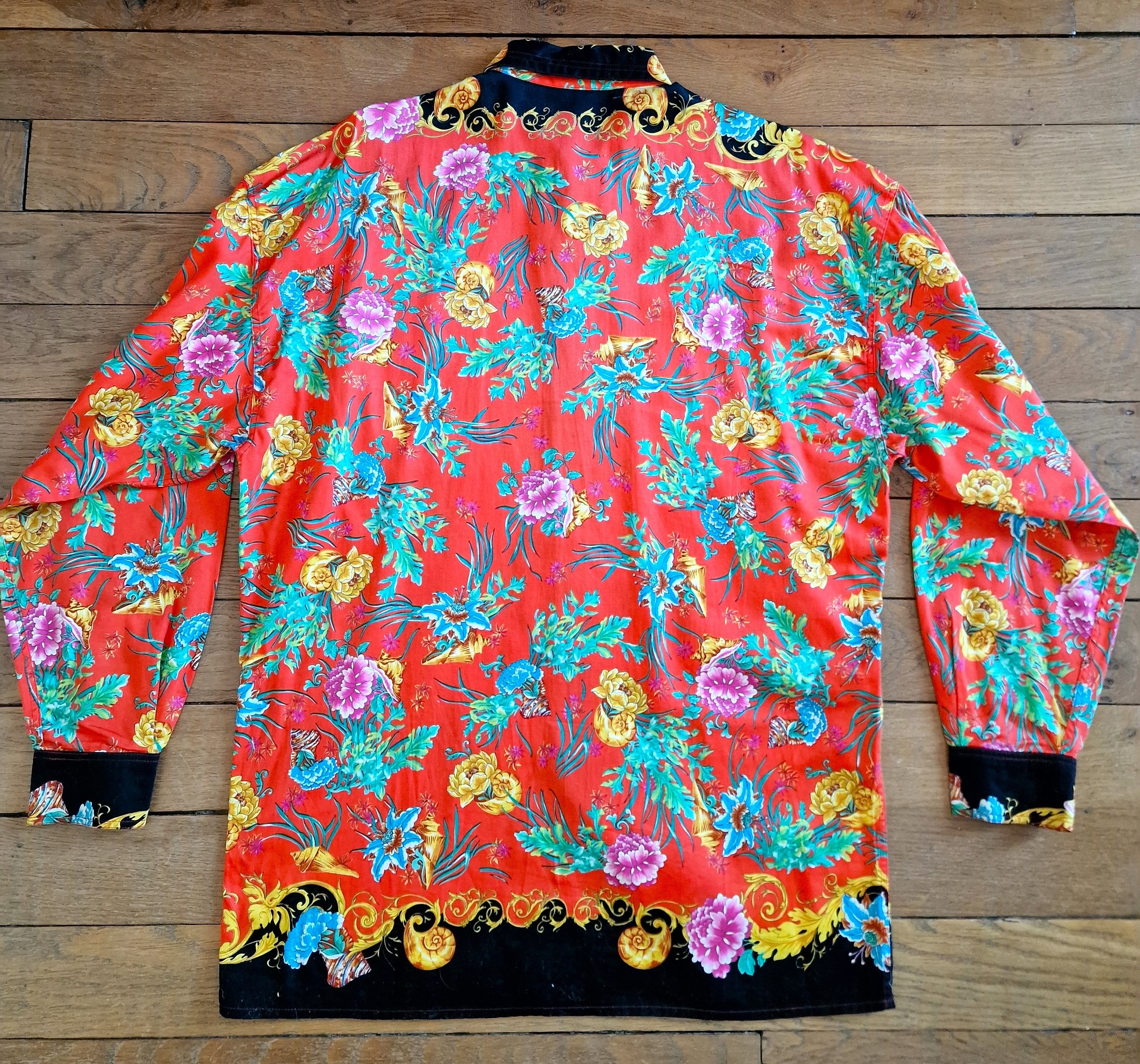Versace Versace Versus Seashell Baroque Men XL X-large Shirt Size US XL / EU 56 / 4 - 7 Thumbnail