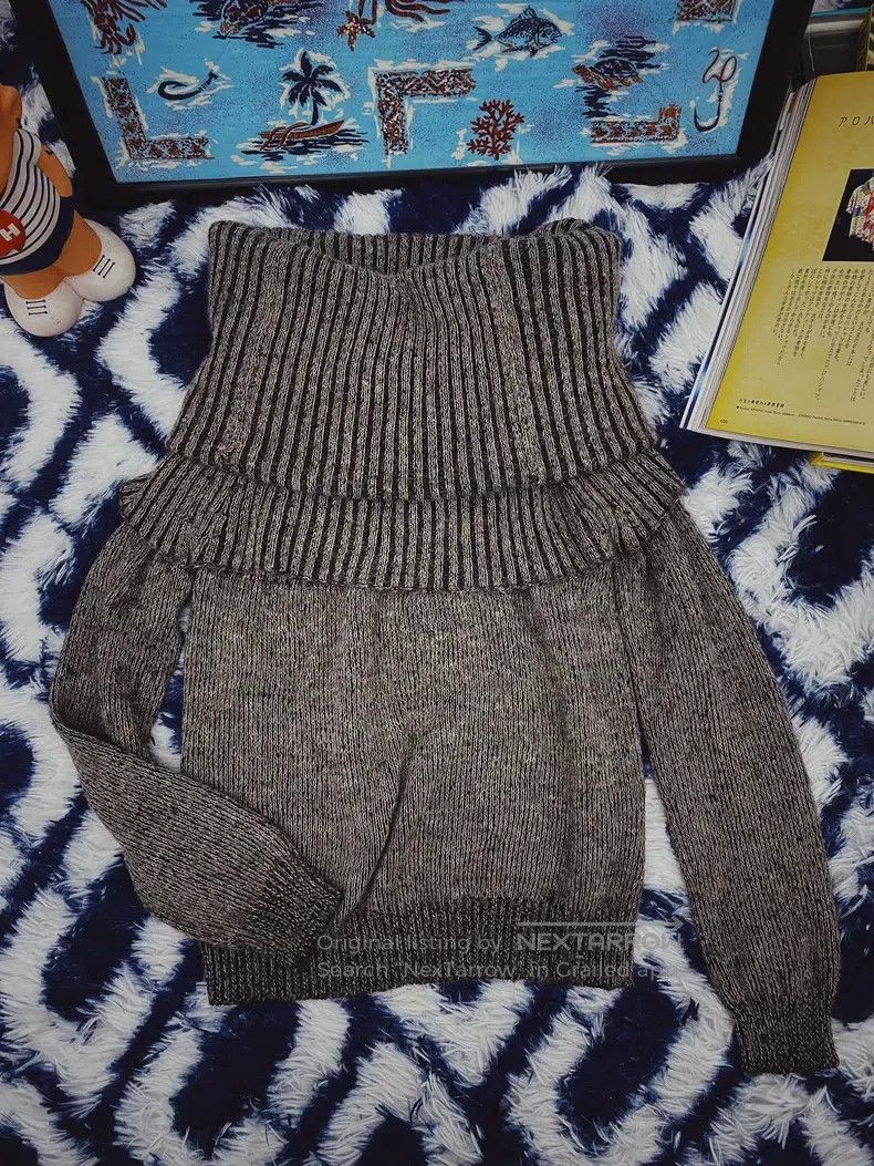Yohji Yamamoto Yohji Yamamoto Grey turtleneck wool-blend sweater Size XS / US 0-2 / IT 36-38 - 2 Thumbnail