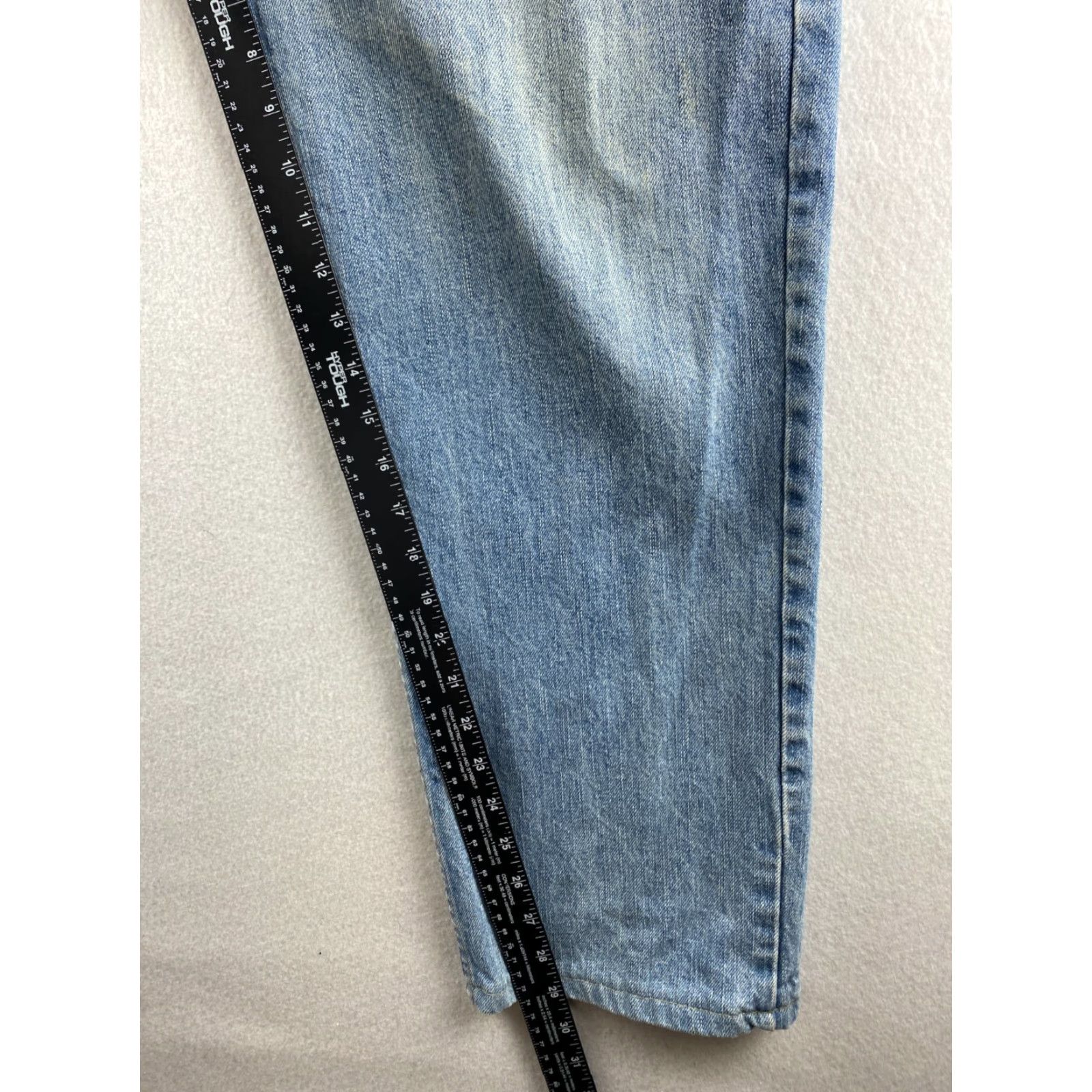 Lands' End Lands' End Jeans Mens 35 x 29 Blue Denim Straight Regular Rise Mid Belt Loops 5-Pocket Design Casual Pant Size US 35 - 5 Thumbnail
