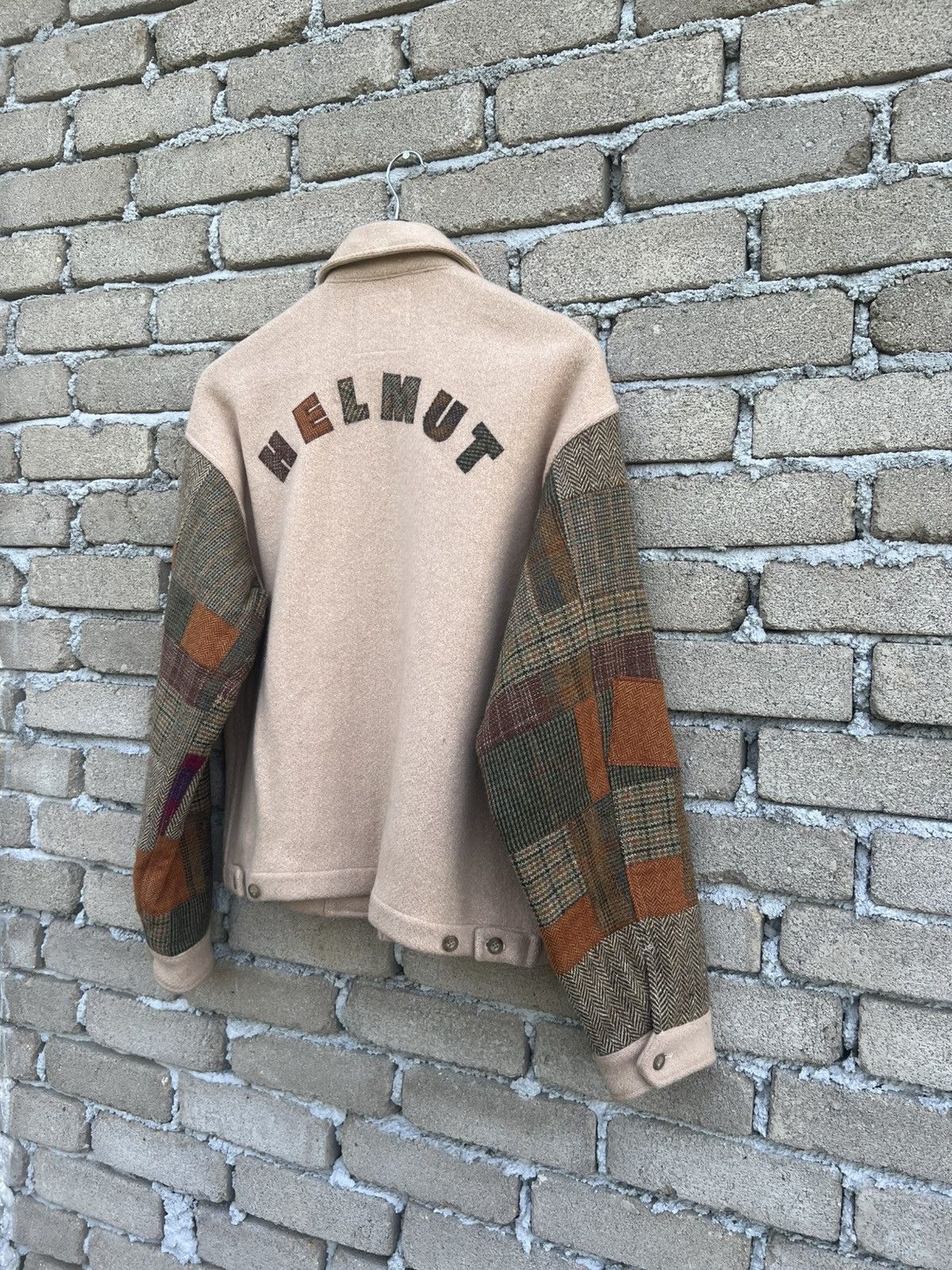 Karl Helmut Karl Helmut Wool Jacket Patchwork Sleeve Size US L / EU 52-54 / 3 - 9 Thumbnail