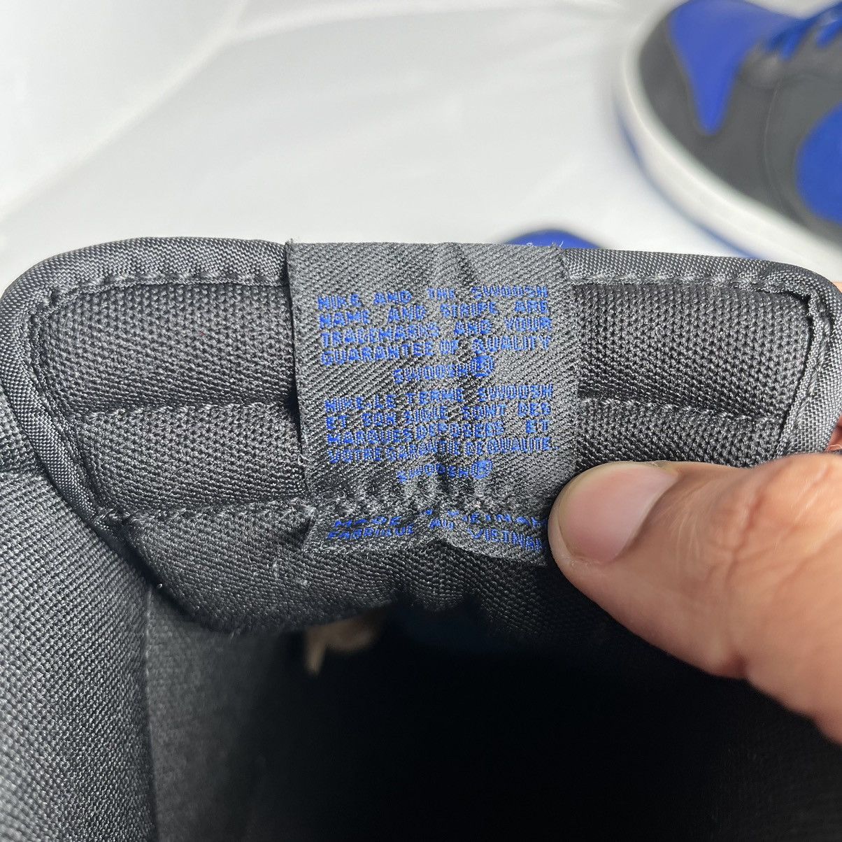 Nike Size 12.5 2012 Nike Dunk High Royal J pack Jordan Size US 12.5 / EU 45-46 - 11 Thumbnail