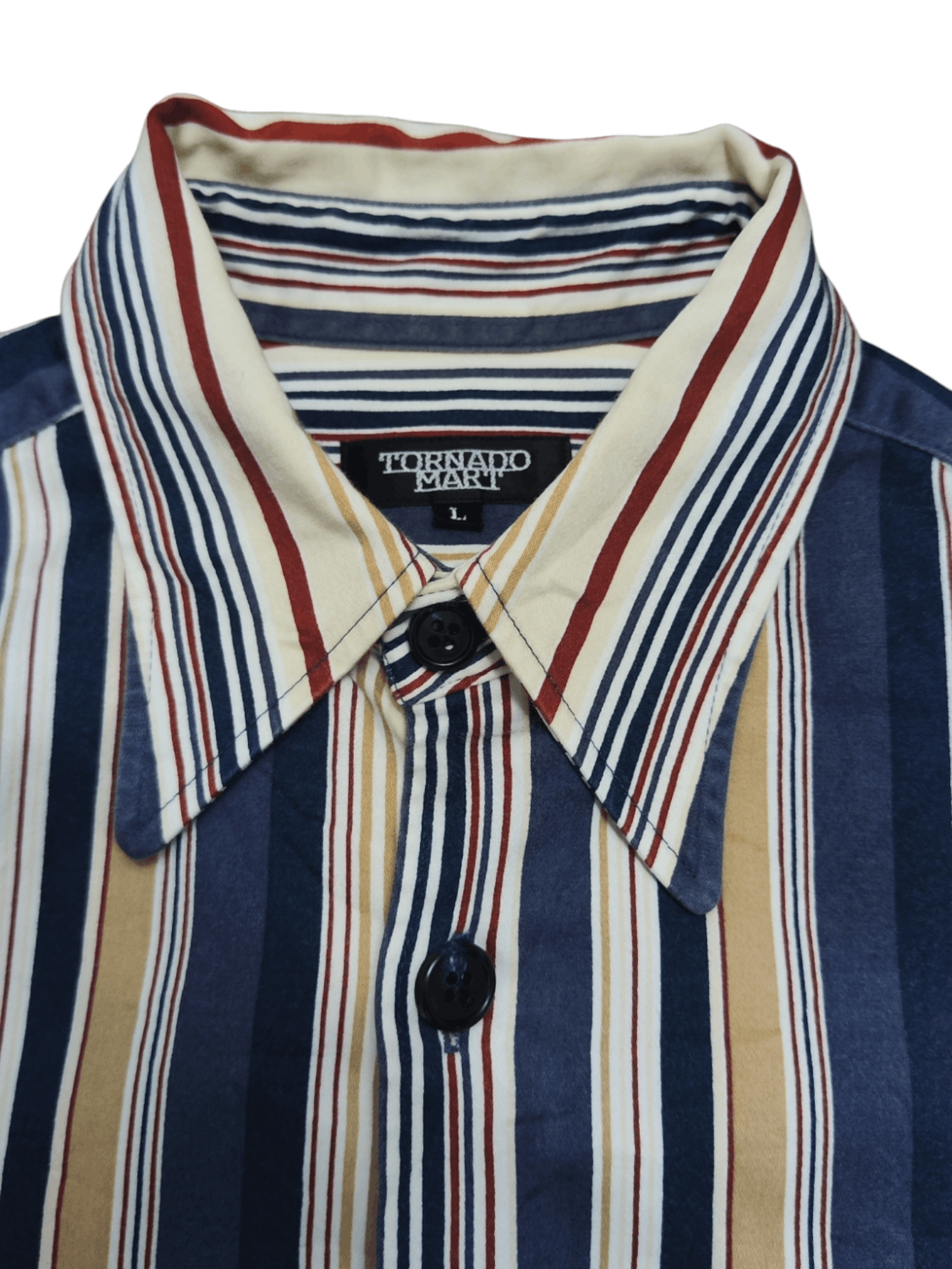 Tornado Mart Tornado Mart Retro Stripe Button-Up Size US L / EU 52-54 / 3 - 3 Thumbnail