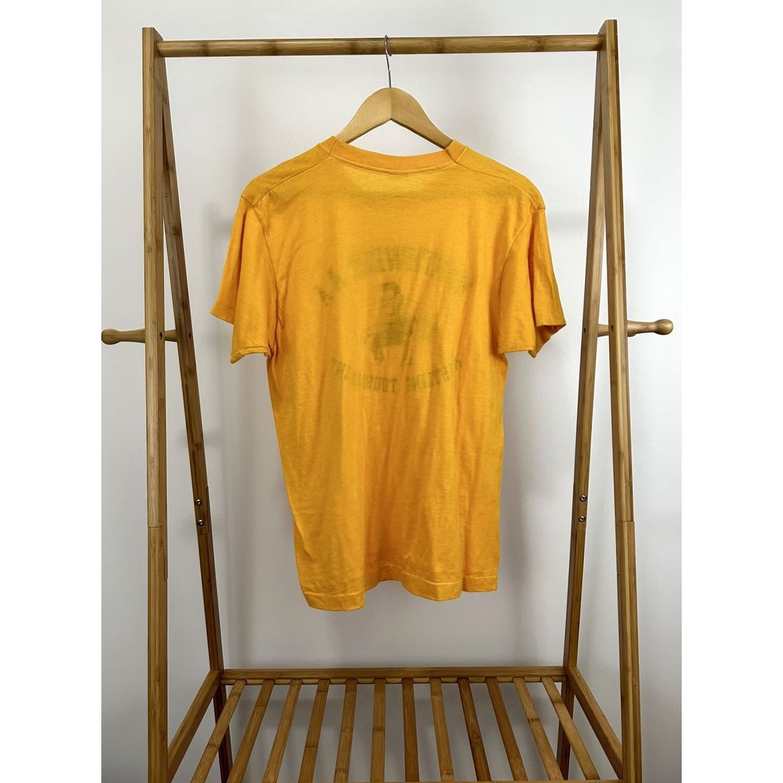 Vintage VTG 80s Northwest AA Wrestling Tournament Muscle Thin Single Stitch T-Shirt XL Shirt Men Yellow Gym, Work Out, Wrestling AA Shirt XL Mens Size US XL / EU 56 / 4 - 2 Thumbnail