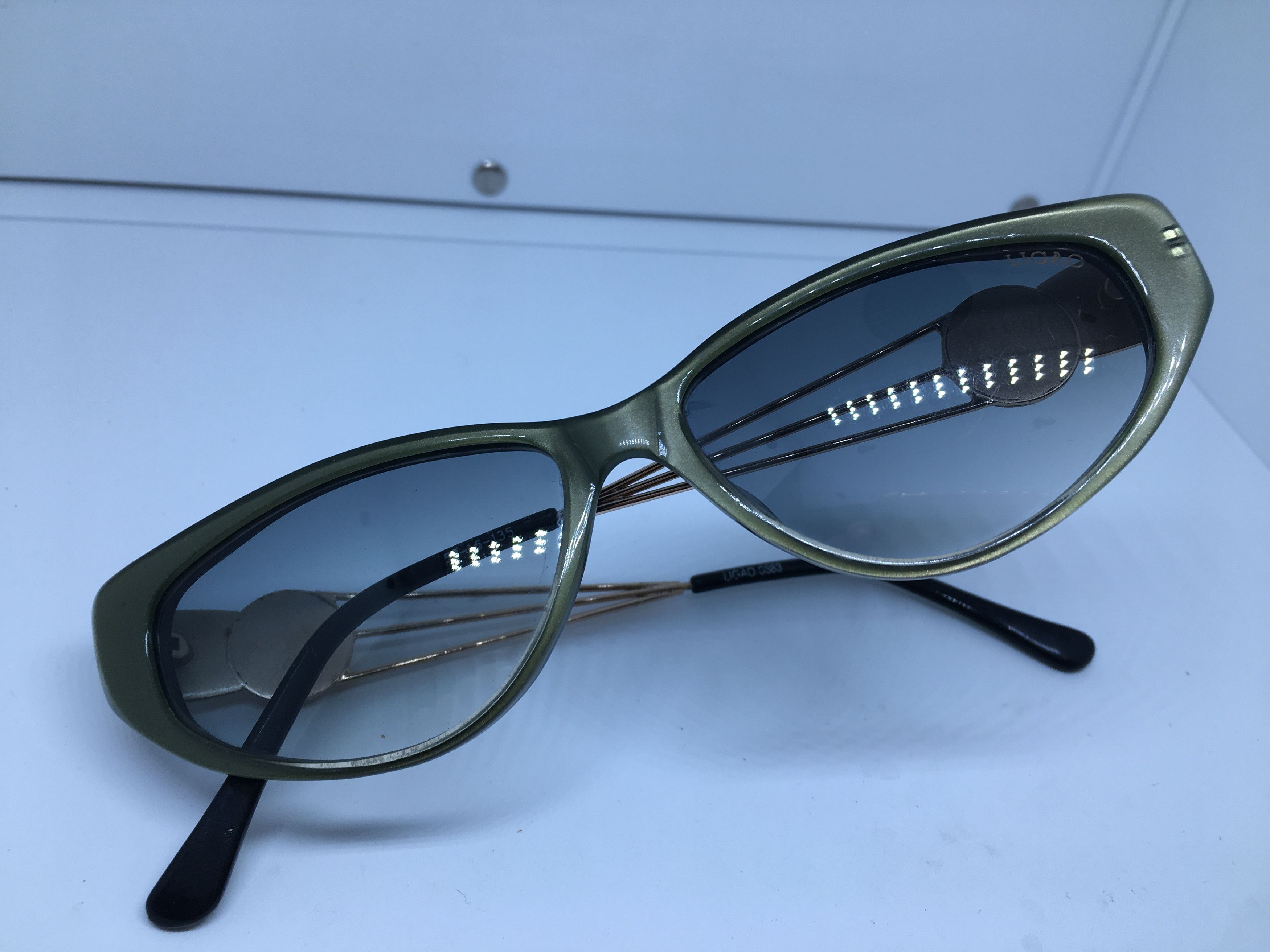 Vintage Vintage LIGAO 0683 DivaGirls Sunglass Frame Size ONE SIZE - 7 Thumbnail