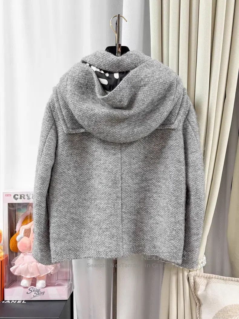 Chanel Chanel Ox horn buckle hooded jacket Size XXS / US 00 / IT 34 - 3 Thumbnail