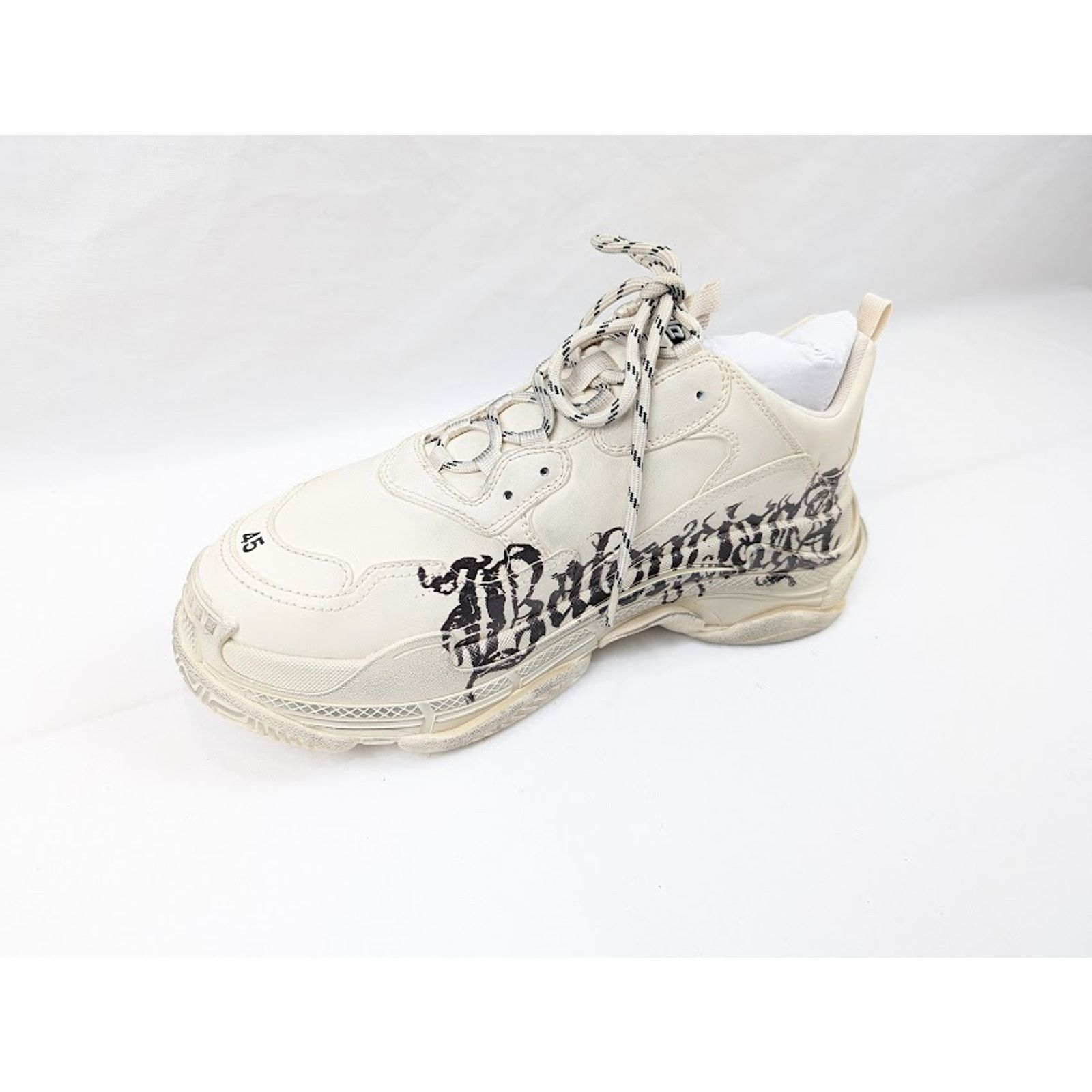 Balenciaga o1rshd1 Q:2 / Triple S Low-Top Sneakers in White/Red/Black Size US 10 / EU 43 - 9 Thumbnail