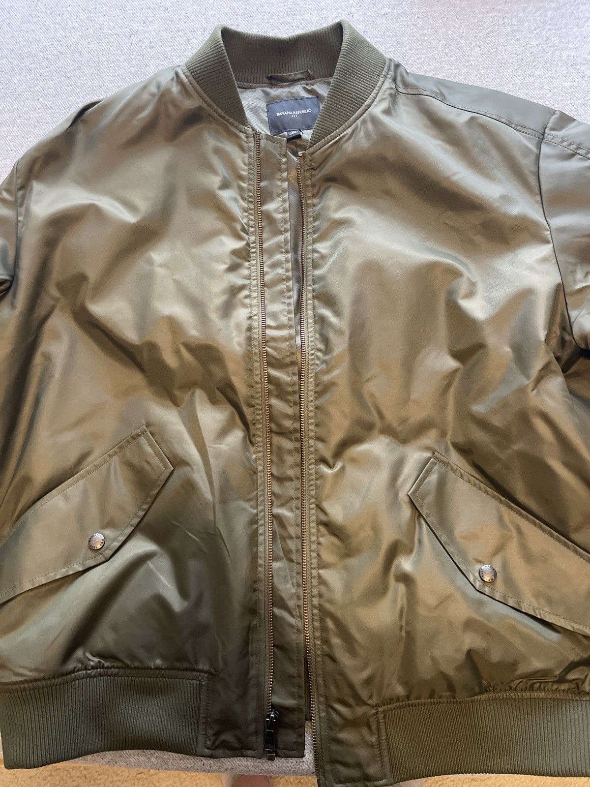 Banana Republic BR Nylon Bomber Size US XL / EU 56 / 4 - 3 Thumbnail