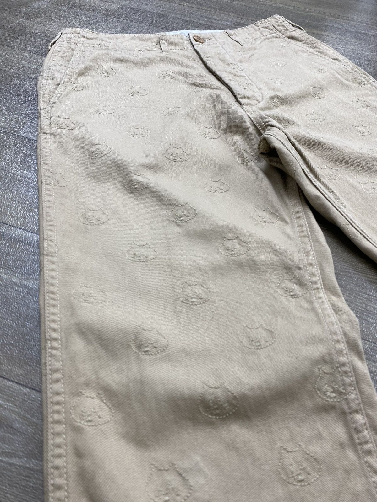 Ne-Net 2000s Ne-net Issey Miyake Full Embrodiery Logo Casual Pants Size US 28 / EU 44 - 5 Thumbnail
