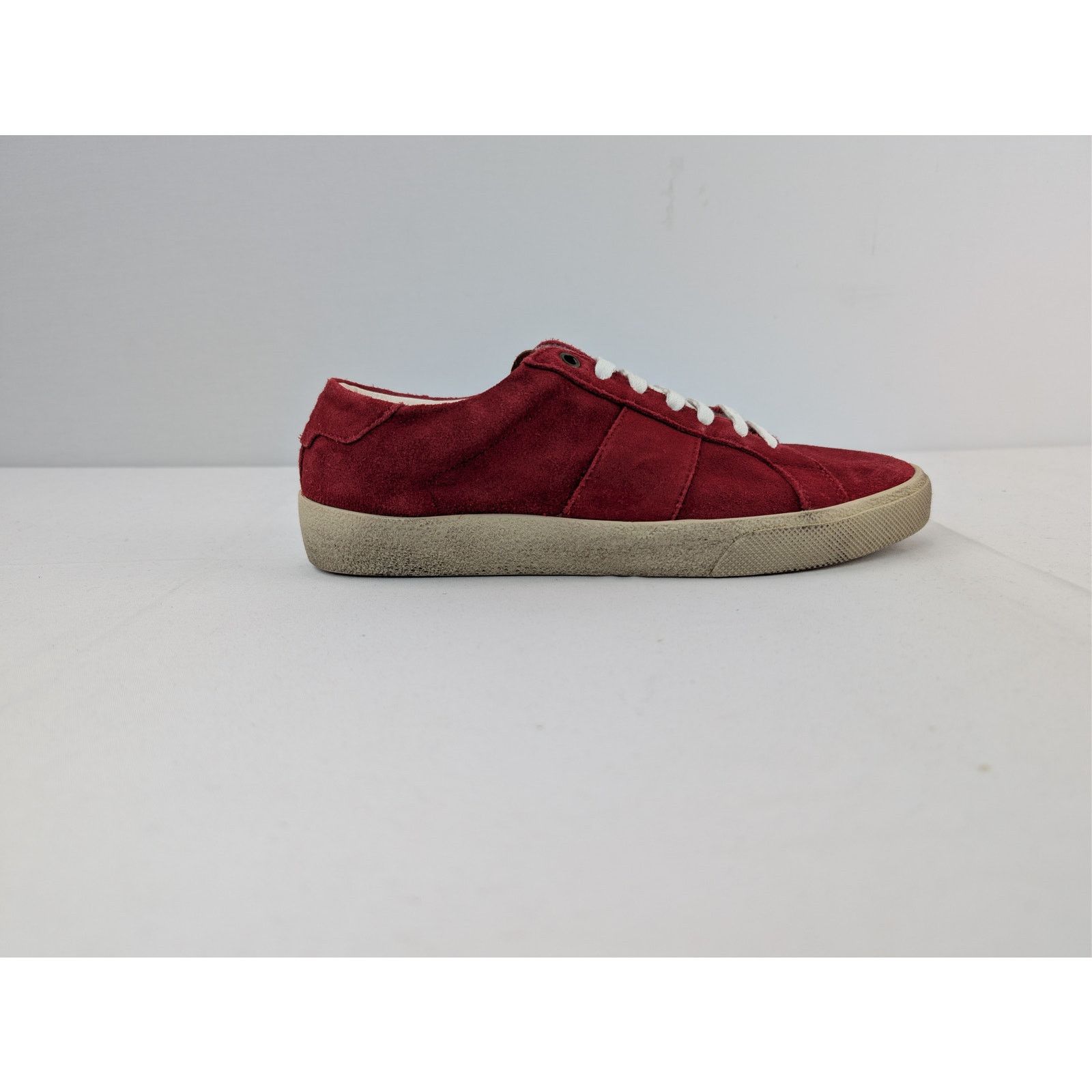 Saint Laurent Paris o1rshd1 SL/06 Low-Top Sneakers in Red Size US 6 / EU 39 - 4 Thumbnail