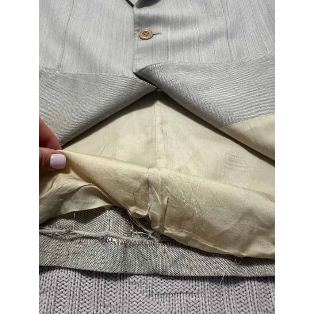 Ermenegildo Zegna Ermenegildo Zegna tan wool and silk two button blazer Size 40R - 4 Thumbnail