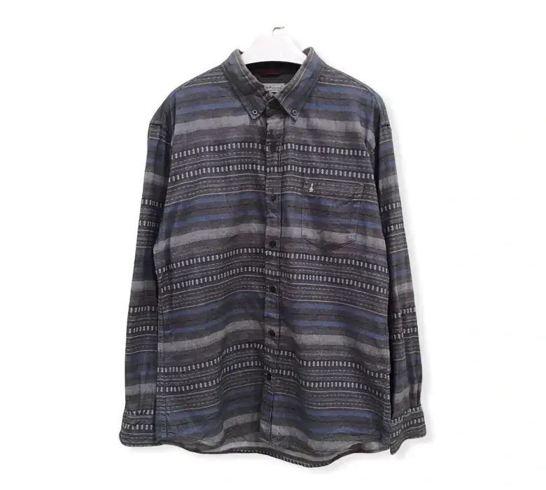 image of Hush Puppies Stripe Design Flannel Shirt, Men's (Size XL)