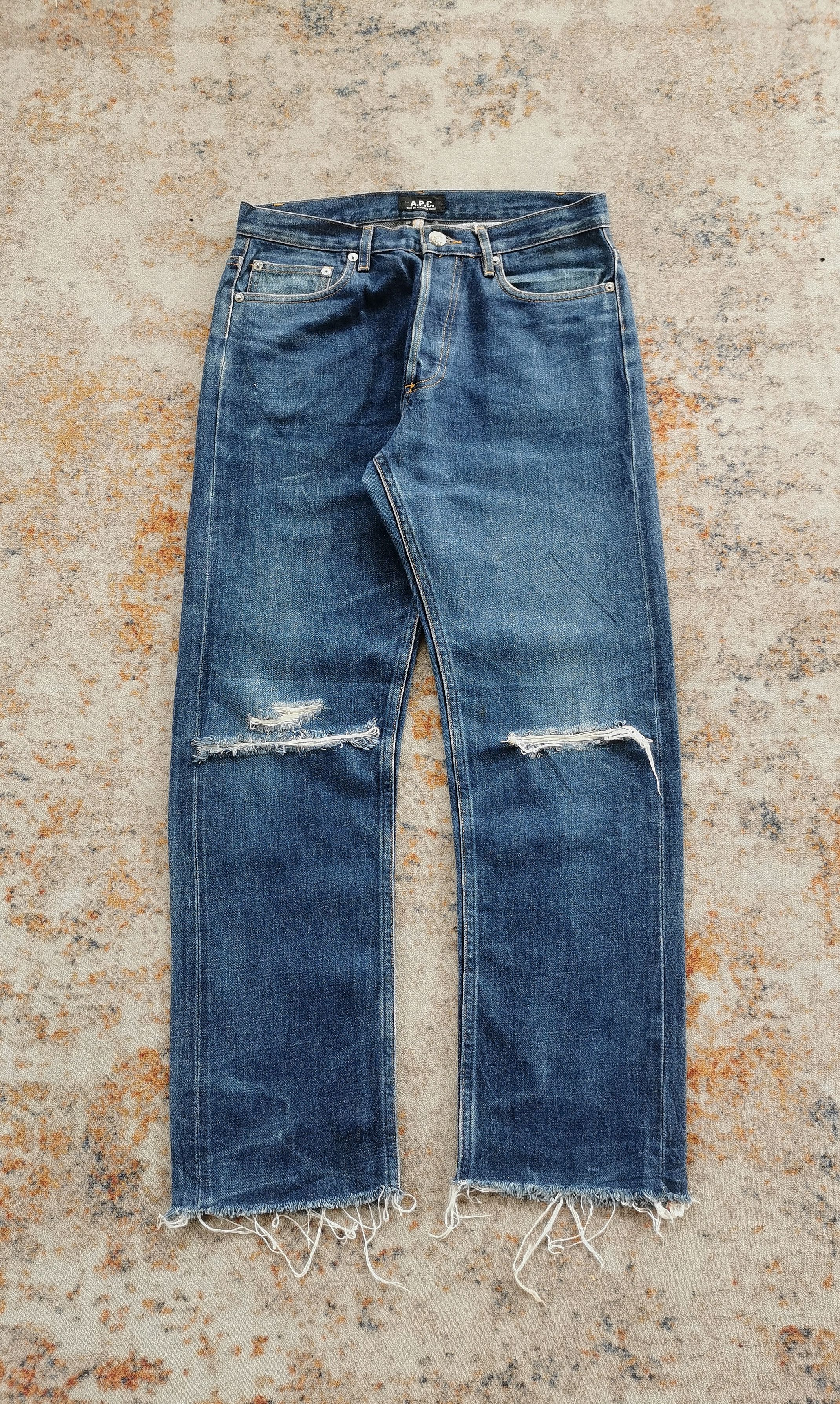 A.P.C. Vintage A.P.C. Hipster Nicely Disstressed Selvedge Jeans Size US 30 / EU 46 - 1 Thumbnail
