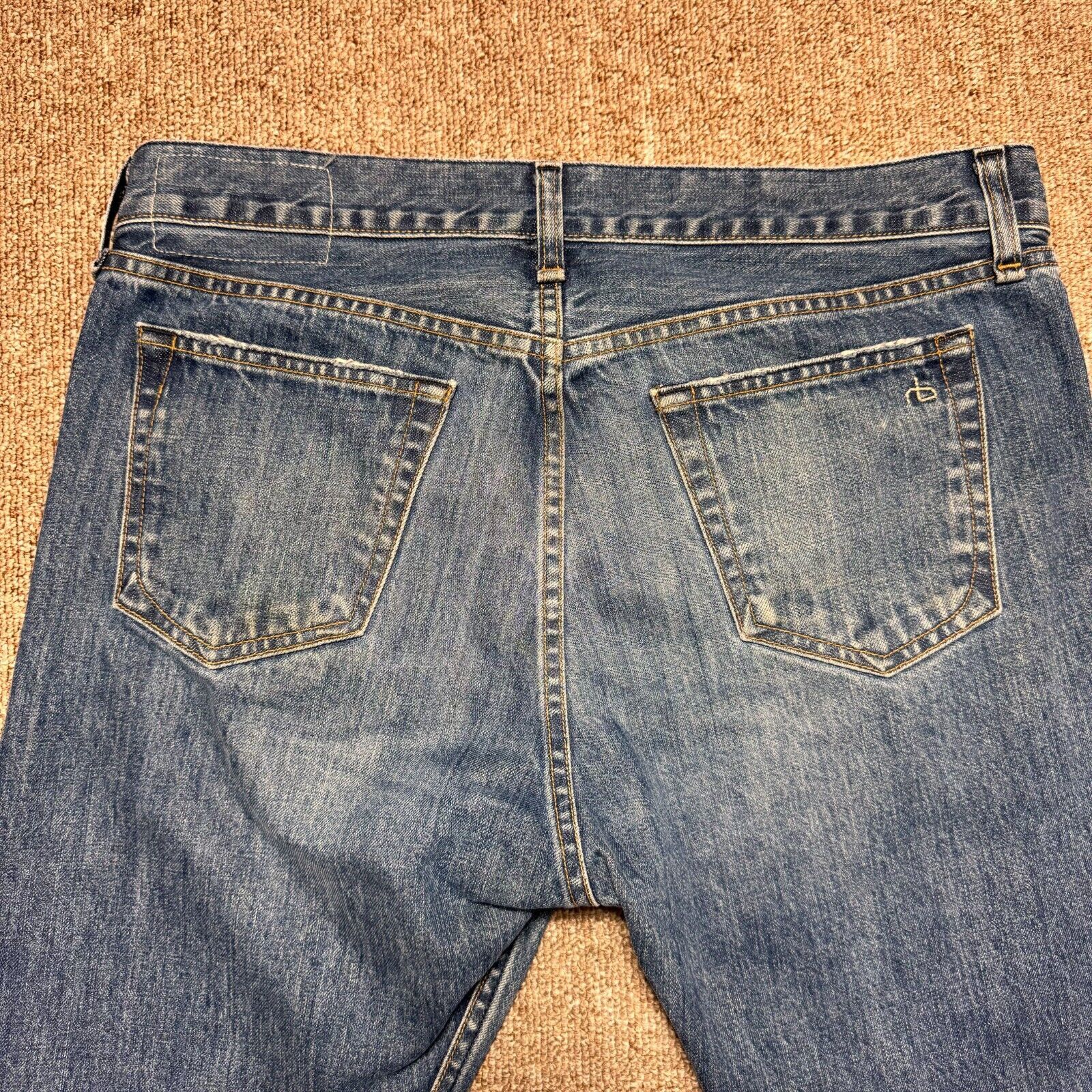 Rag & Bone rag & bone Standard Issue Distressed Denim Fit 2 Slim Leg Size US 33 - 14 Thumbnail