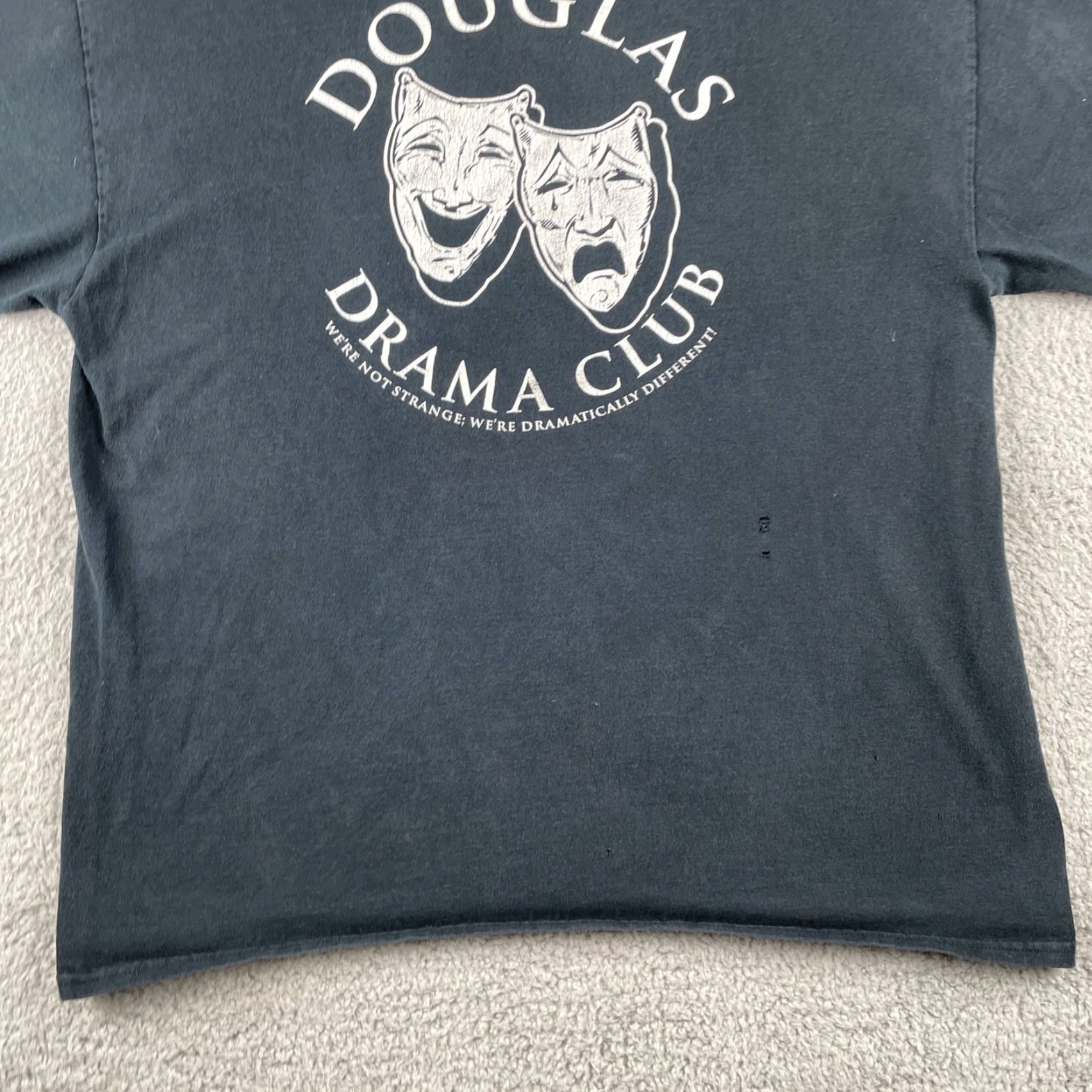 Vintage VINTAGE Douglas Drama Club We’re Not The Same Black XL Cotton T Shirt Y2K Mens Size US XL / EU 56 / 4 - 4 Thumbnail