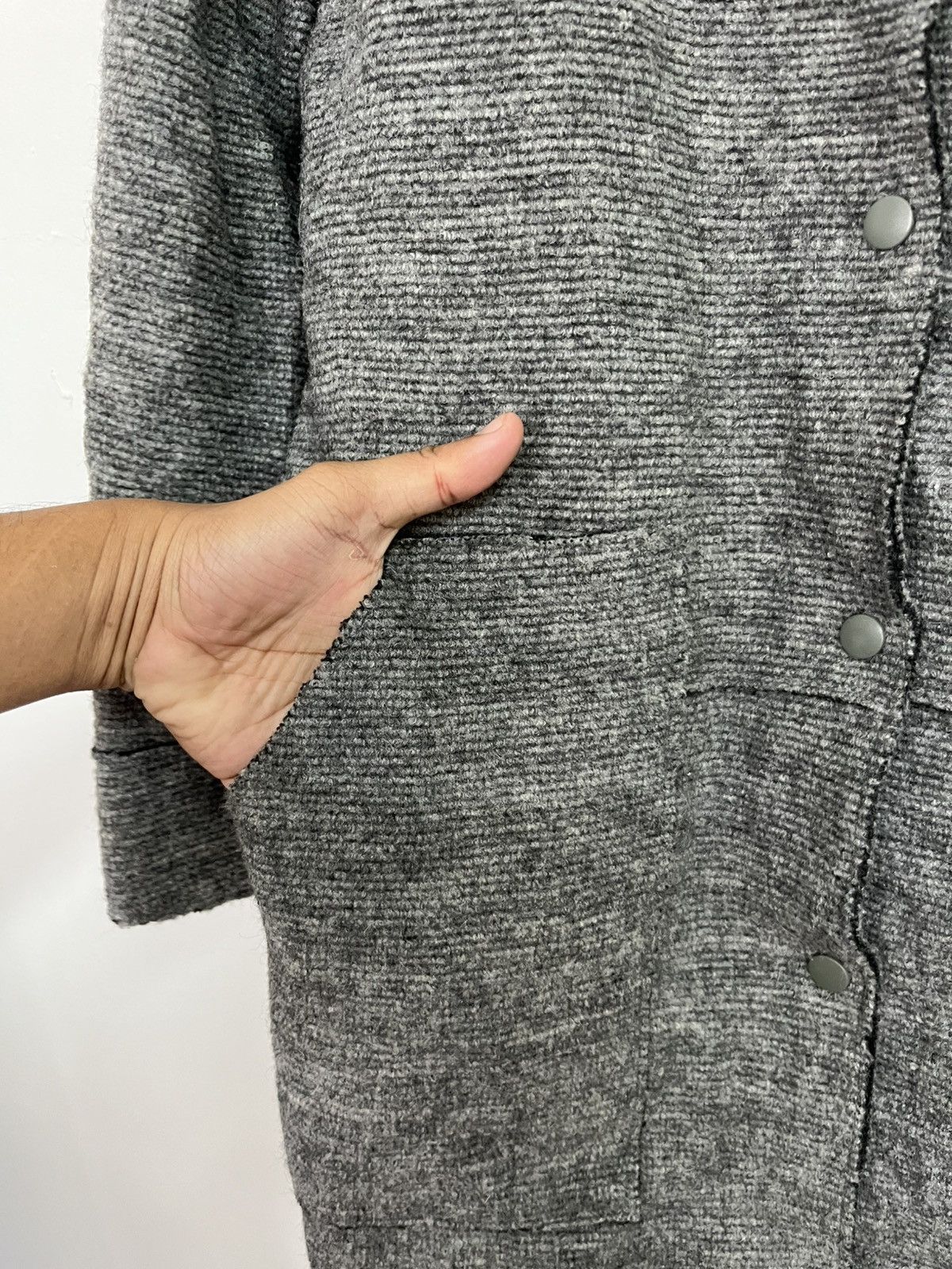 Zara 🔥Offer Me🔥 Zara Basic Wool RECONSTRUCTED Patched Pockets Size XS / US 0-2 / IT 36-38 - 6 Thumbnail
