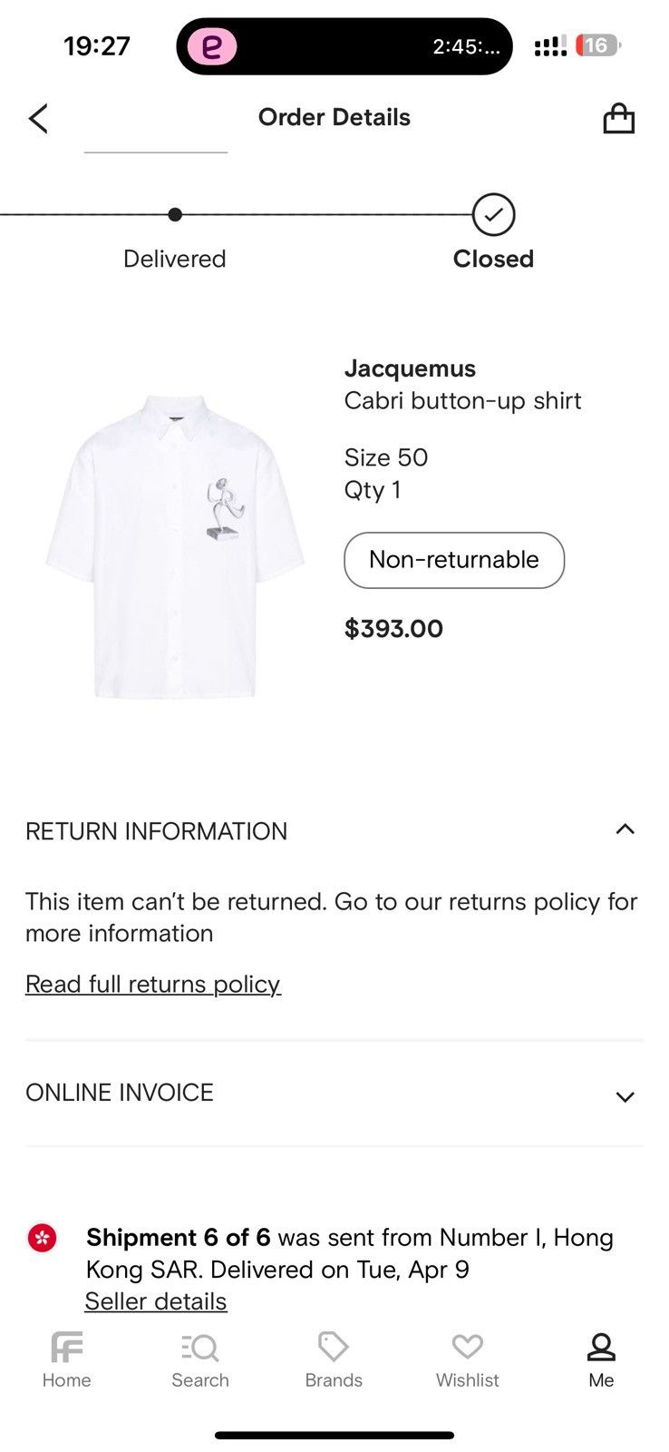 Jacquemus Jacquemus Cabri button-up shirt Size US M / EU 48-50 / 2 - 8 Thumbnail