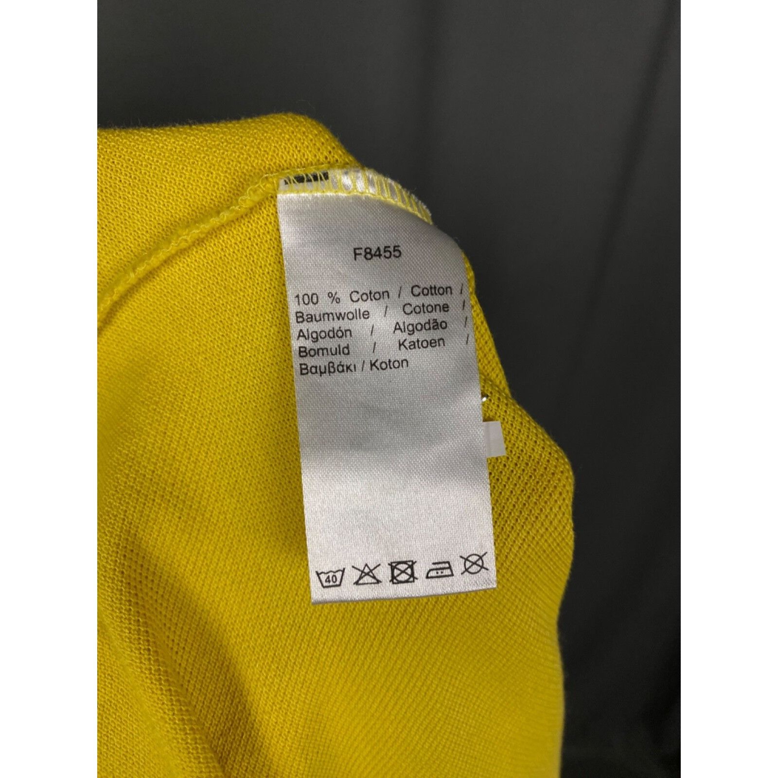 Lacoste Lacoste Small Logo Men's Yellow Polo T-Shirt Size 3 Size US L / EU 52-54 / 3 - 11 Thumbnail
