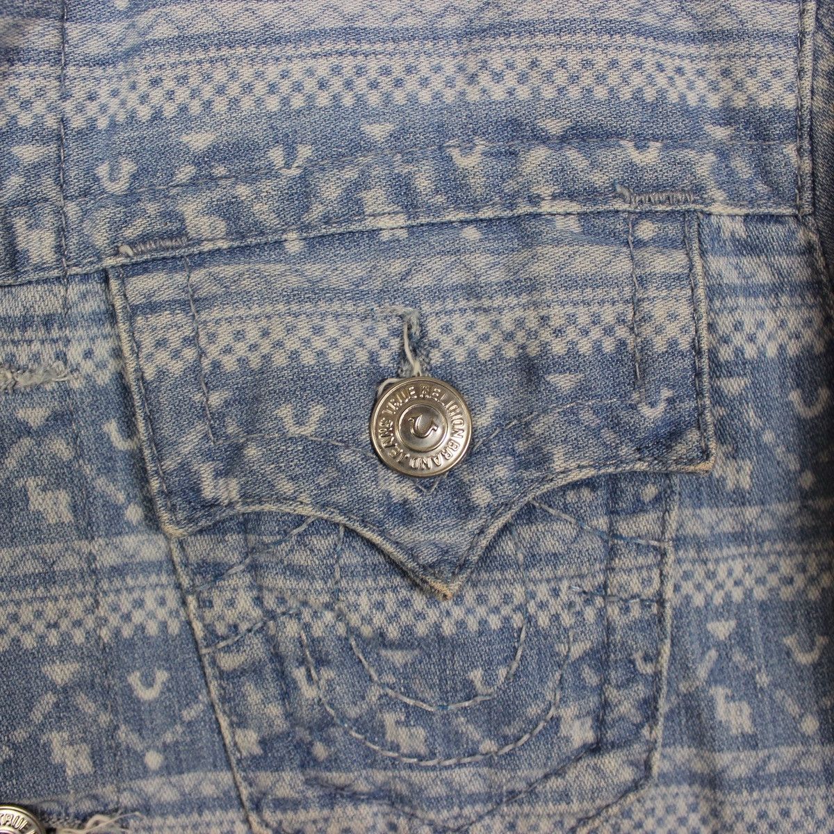 True Religion True religion Trucker jacket ikat monogram S Size US S / EU 44-46 / 1 - 6 Thumbnail