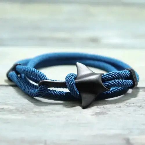 Jewelry 4mm Rope Manta Rays Charms Bracelet Size ONE SIZE - 2 Thumbnail