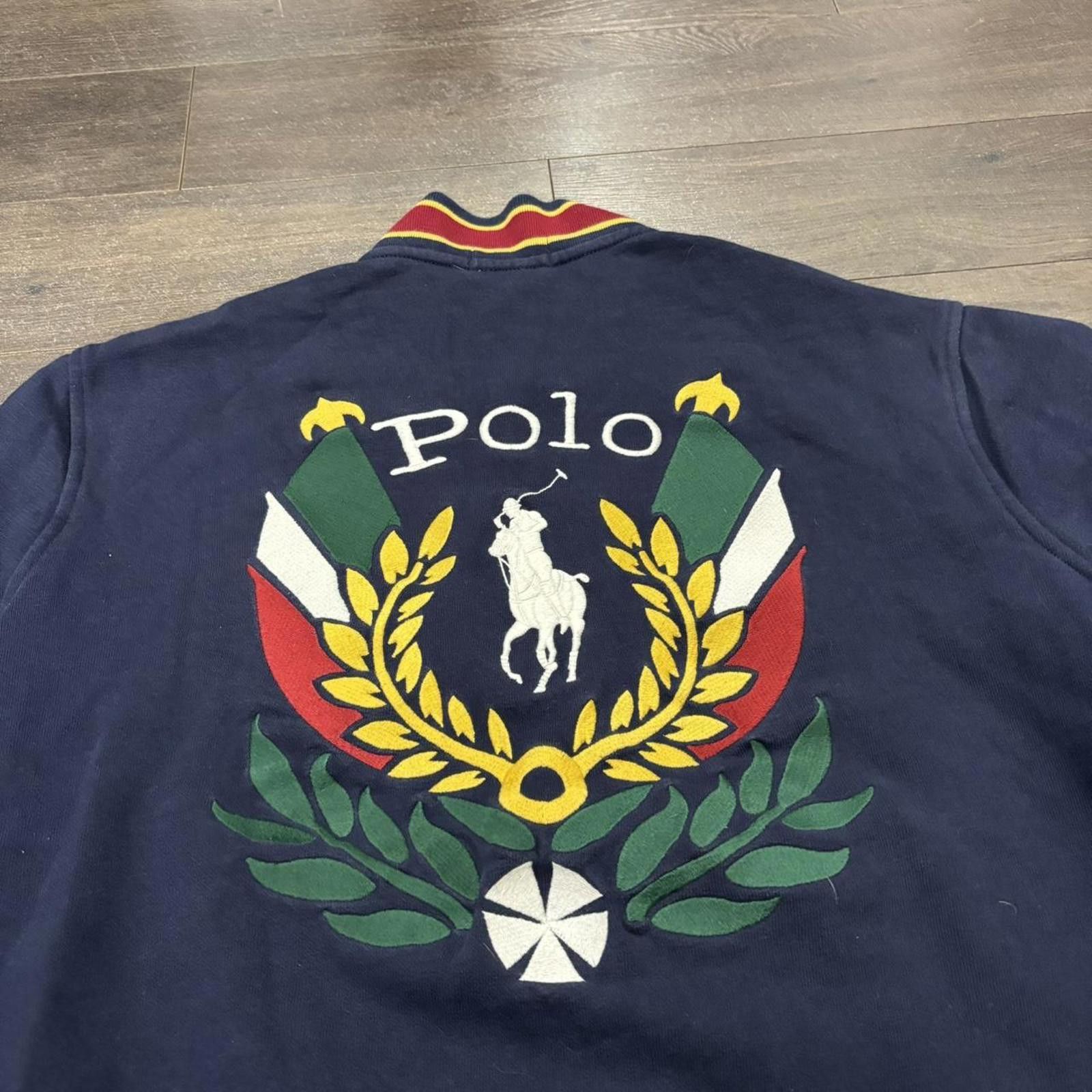 Polo Ralph Lauren vintage polo Ralph Lauren crest button up sweatshirt 00s M Size US M / EU 48-50 / 2 - 4 Thumbnail