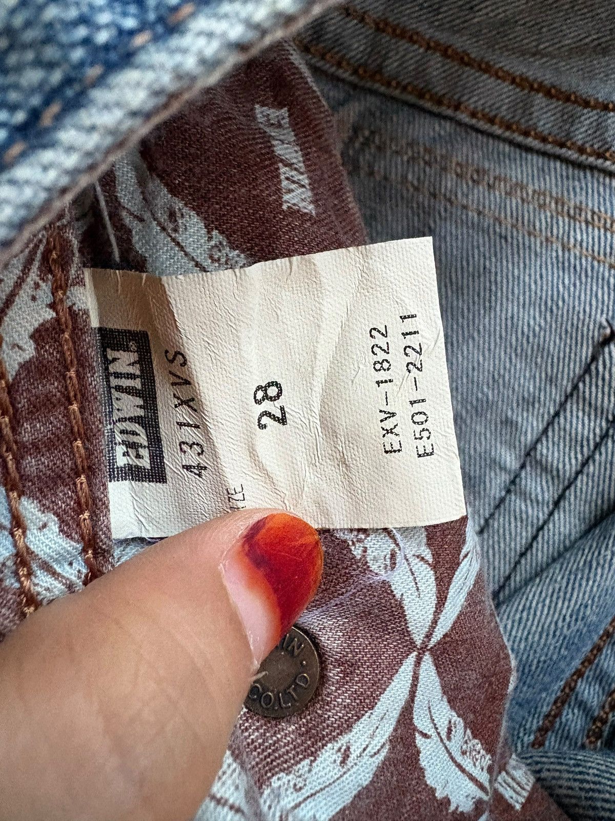 Edwin × Japanese Brand Exclusive Vintage Edwin Mud Wash Ripped Flare Jean Size US 31 - 10 Thumbnail