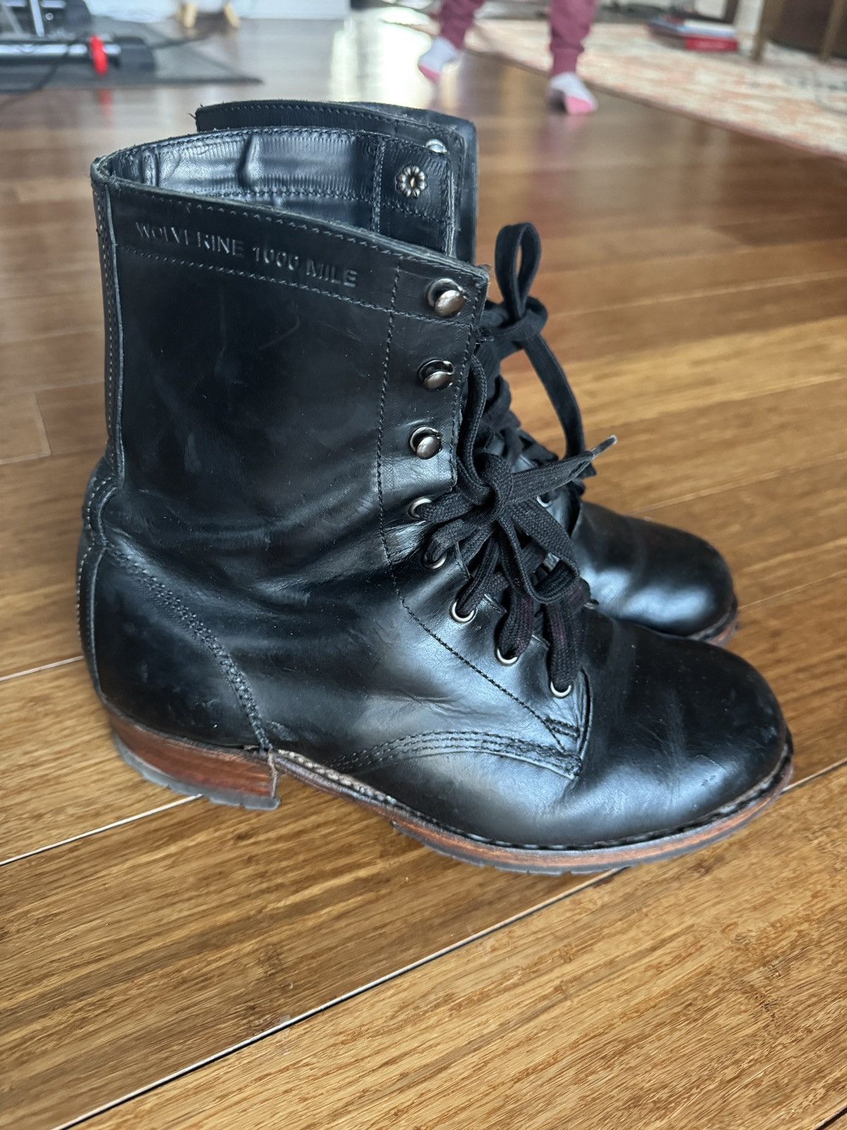 Wolverine Wolverine Vintage 1000 Mile Logger Boot Size 8.5 Black Size US 8.5 / EU 41-42 - 12 Thumbnail