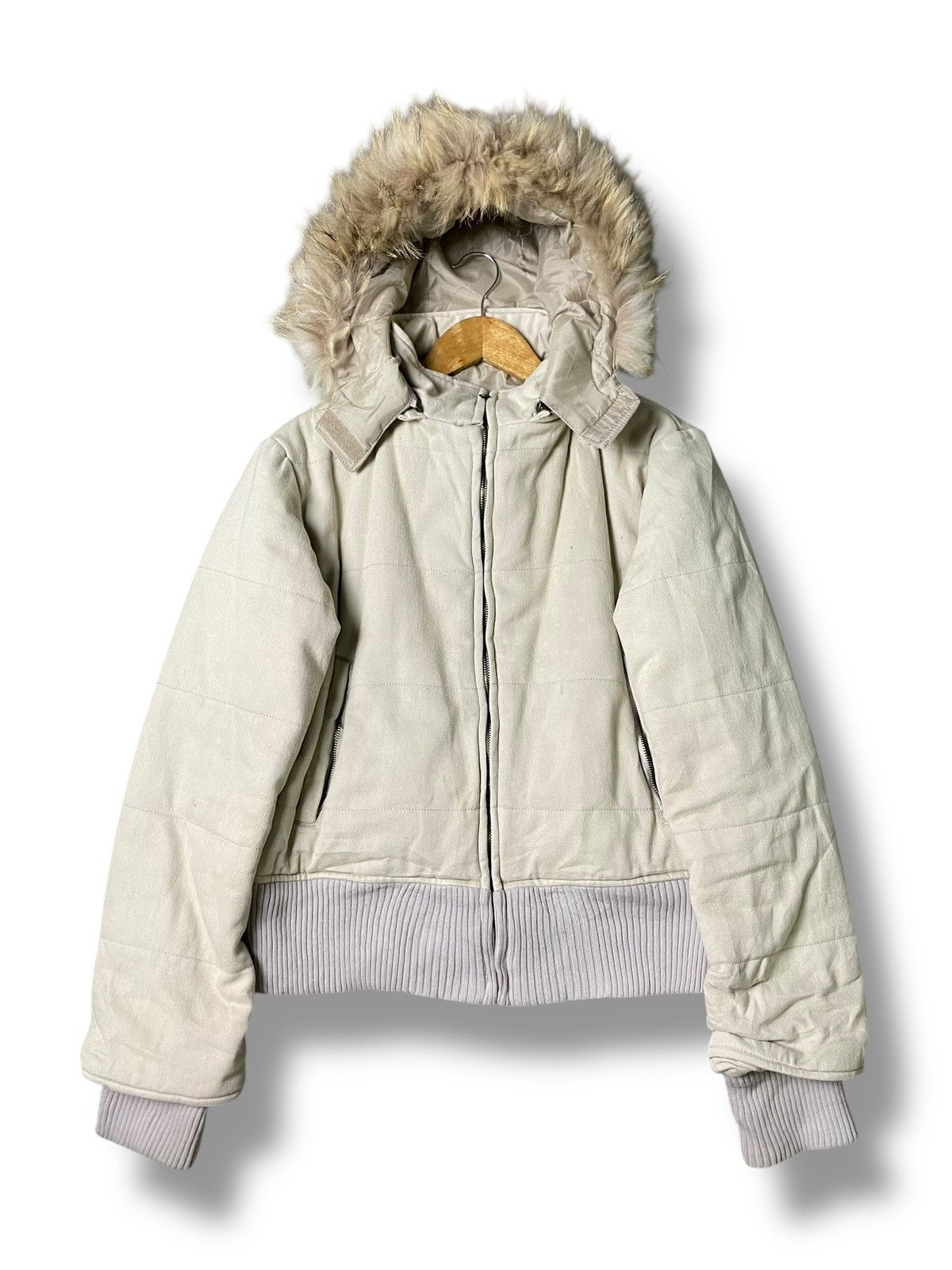 If Six Was Nine Sakiya Create Co. Faux Fur Hooded Crop Jacket (110) Size US XXS / EU 40 - 1 Thumbnail