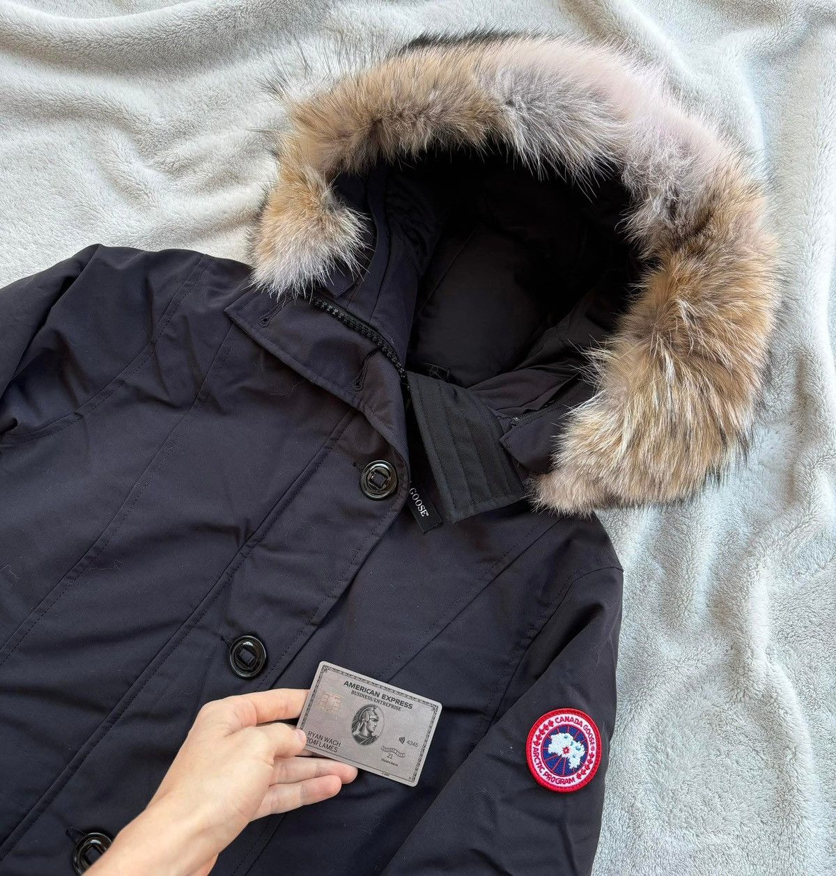 Canada Goose Canada Goose Navy Rossclair Fur Parka Size XS / US 0-2 / IT 36-38 - 2 Thumbnail