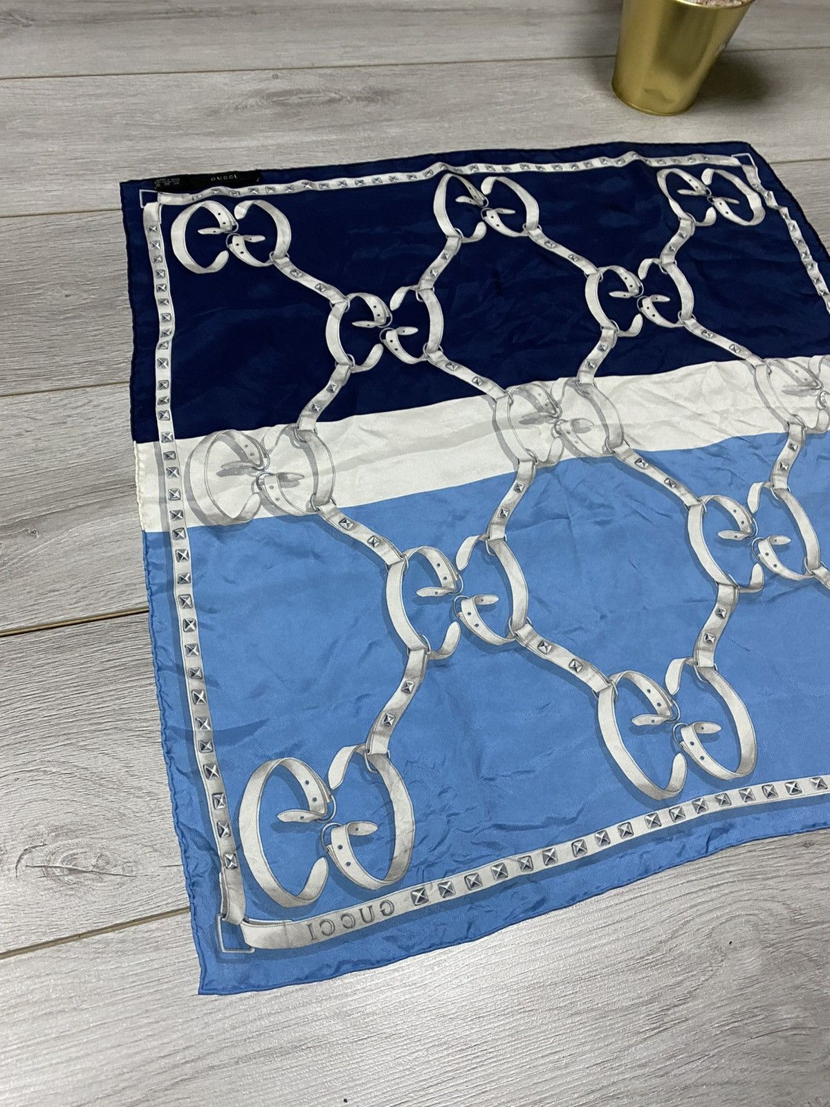 Gucci Gucci big GG monogram silk square scarf RARE Size ONE SIZE - 9 Thumbnail