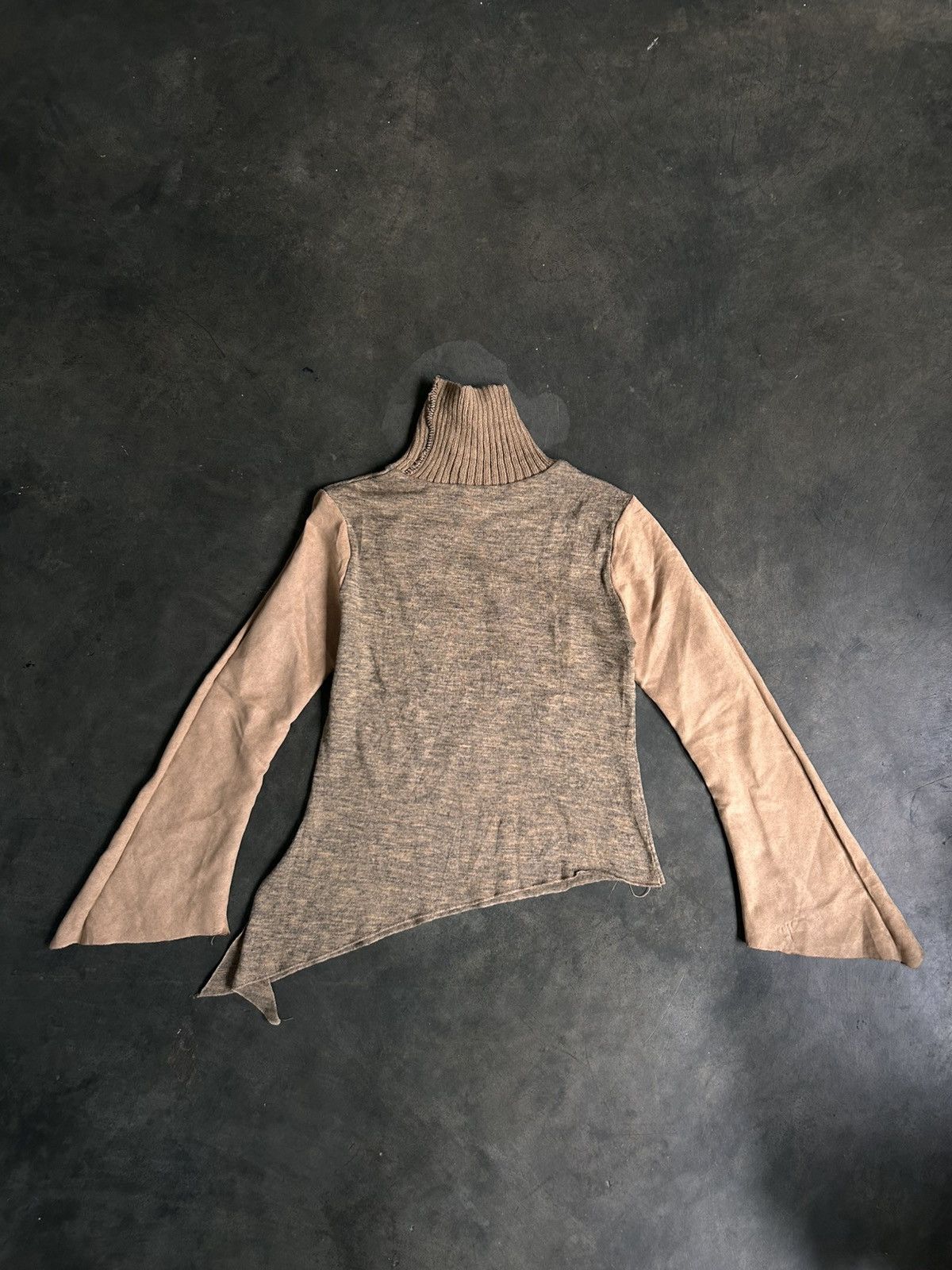 KMRii Avant-Garde Deconstructed Asymmetrical Turtleneck Top Size S / US 4 / IT 40 - 5 Thumbnail