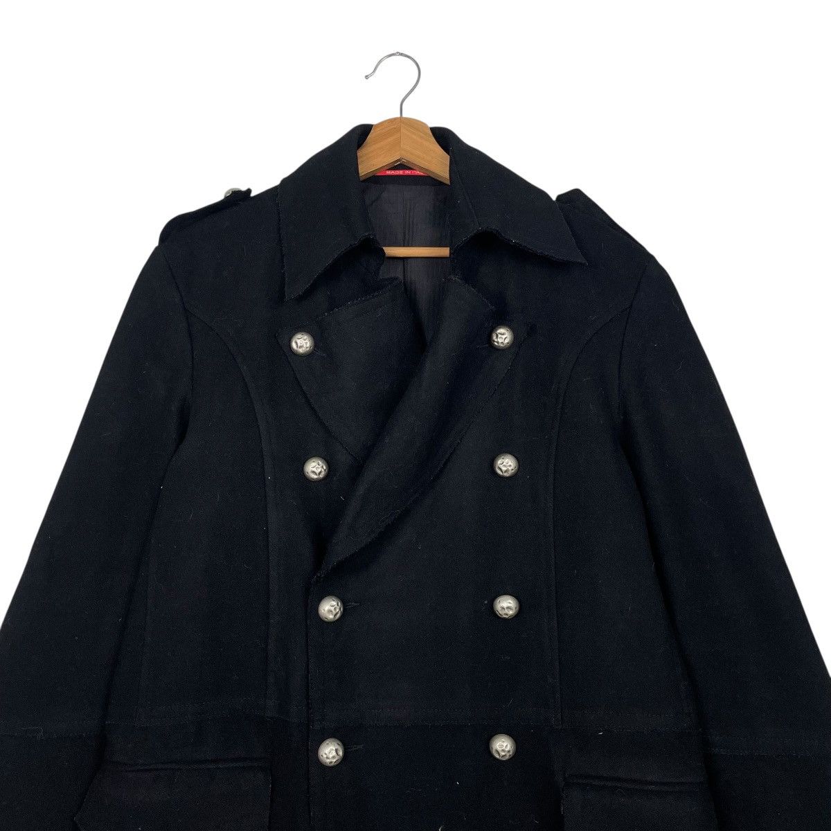 Other Exhibit Double Breasted Wool Coat Made In Italy Size US M / EU 48-50 / 2 - 2 Thumbnail