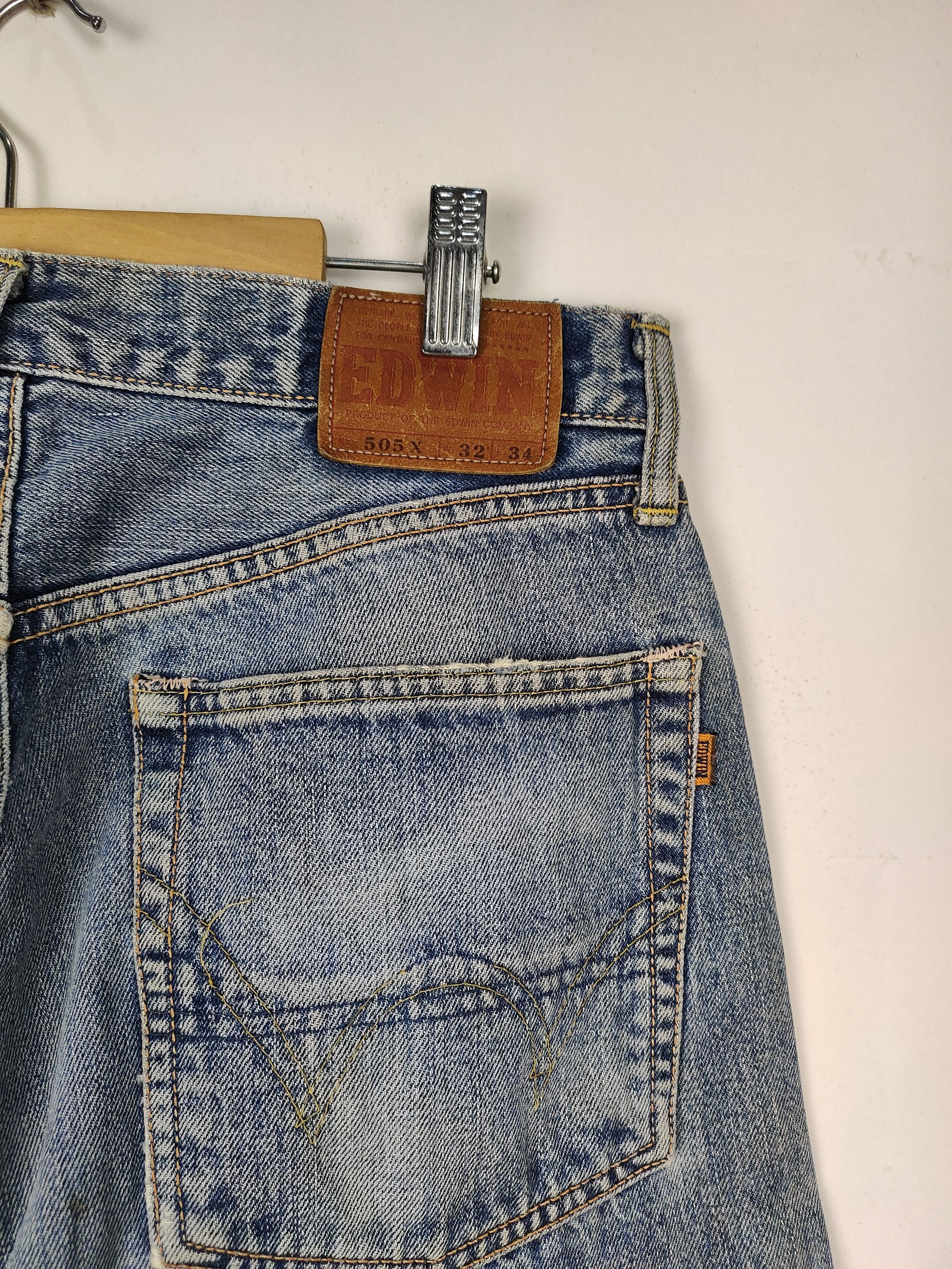 Edwin Vintage Edwin Distressed Selvedge Denim Pant Size US 30 / EU 46 - 4 Thumbnail
