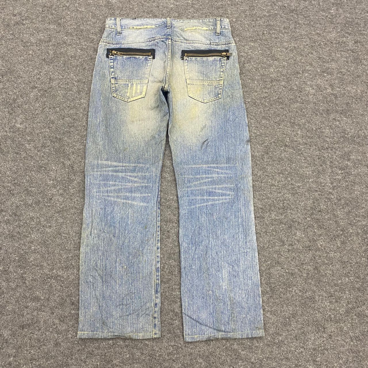 Japanese Brand 💥Best Offer💥Vintage Gold Monkey Project Distressed Denim Size US 34 / EU 50 - 3 Thumbnail