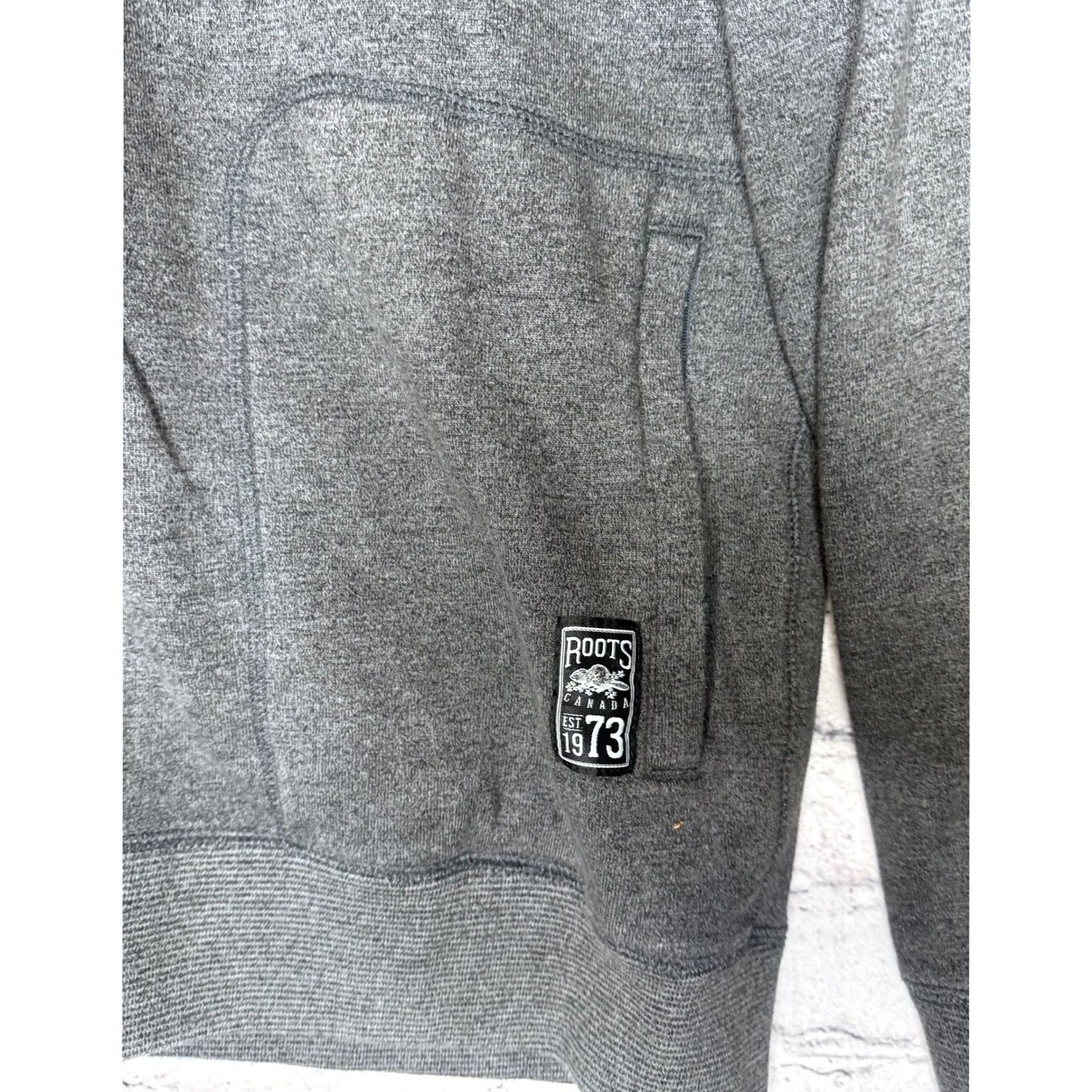 Roots Roots Canada Mens Grey Full Zip Hoodie Sweatshirt XXL-TTG Large Size US XXL / EU 58 / 5 - 3 Thumbnail