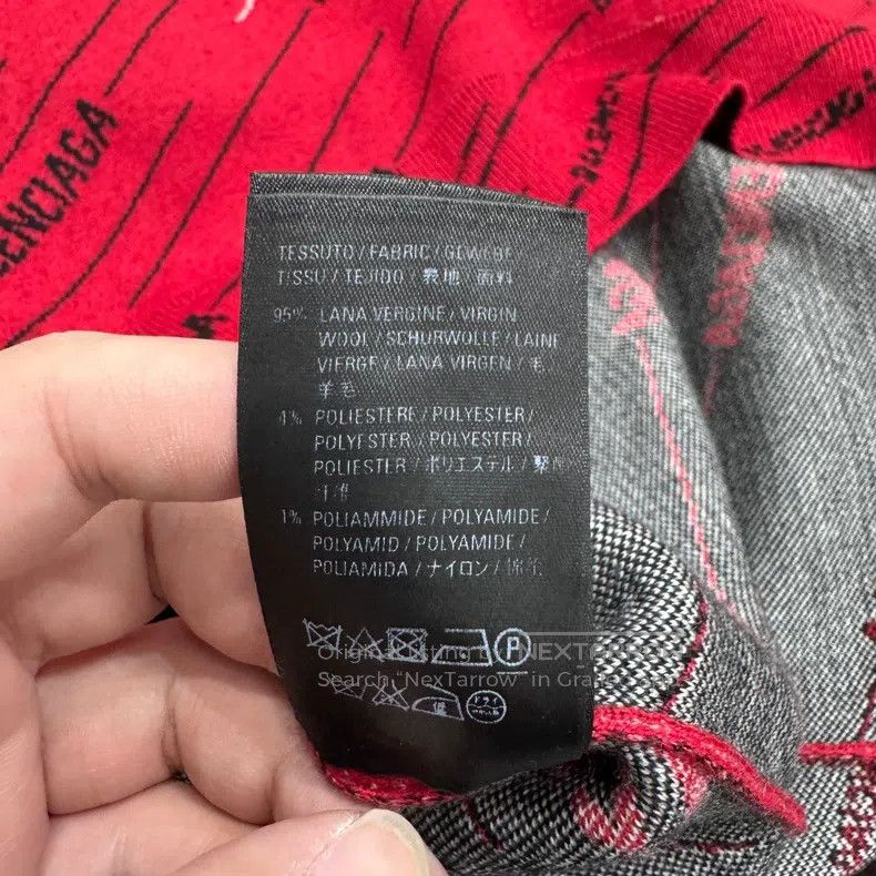 Balenciaga Balenciaga Barrage Printed Wool Sweater Size US XS / EU 42 / 0 - 4 Thumbnail