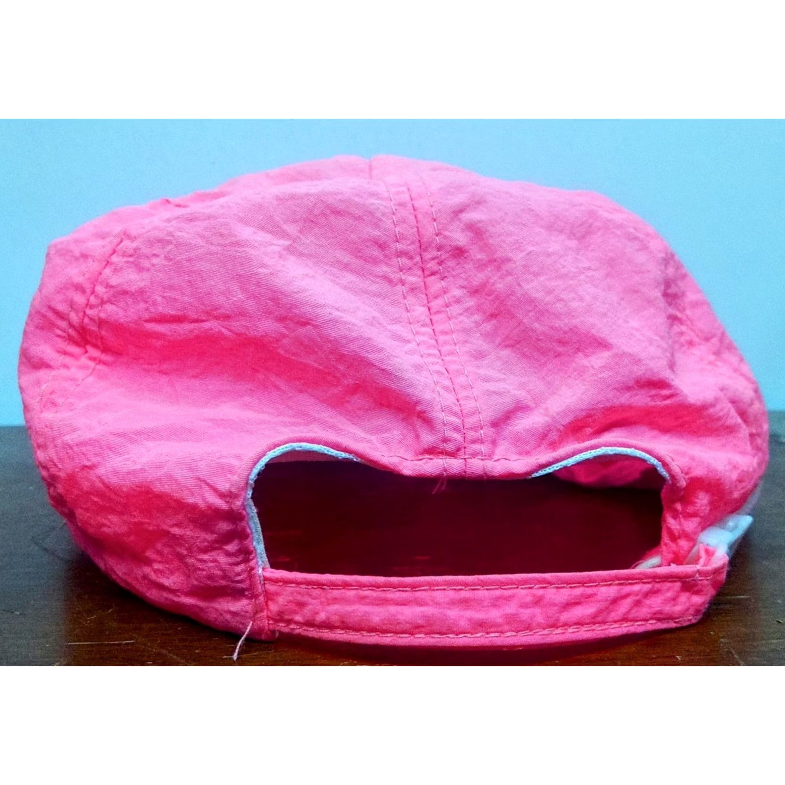 Pinko VINTAGE Pepsi Cola Royal Pacific Baseball Cap Nylon Hot Pink Neon Rope Adjustable One Size Men Hat Cap Retro 90s Hip Hop Beach Orange Neon Pepsi Size ONE SIZE - 4 Thumbnail