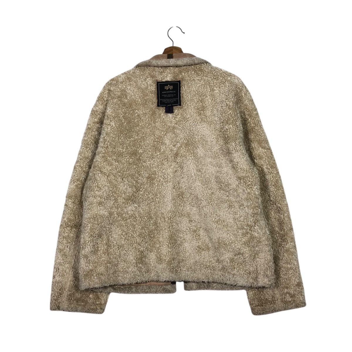 Alpha Industries 🔥VINTAGE SHEARLING SHERPA BIKER JACKET ALPHA INDUSTRIES Size US L / EU 52-54 / 3 - 18 Thumbnail