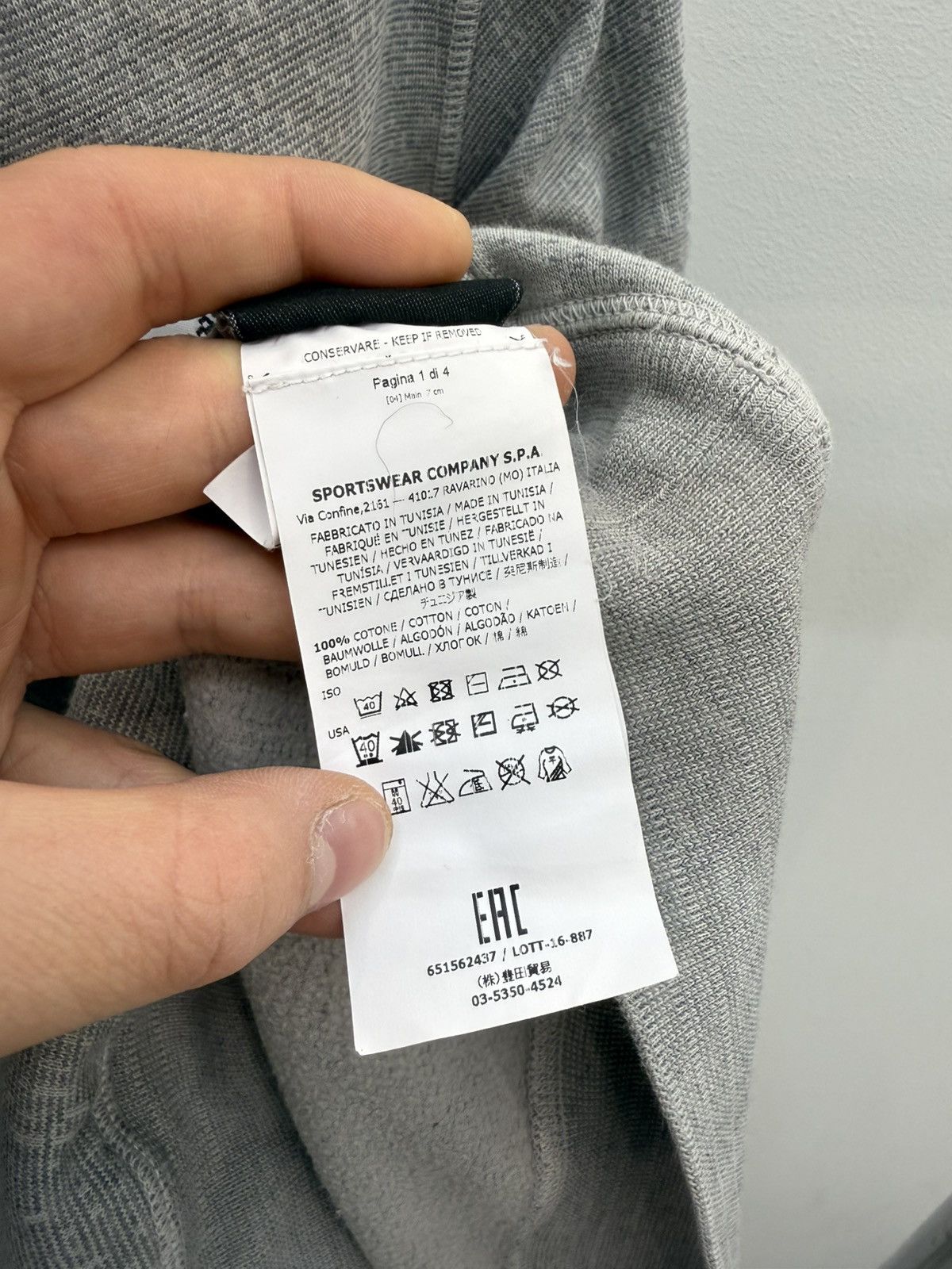 Stone Island Stone Island Crewneck Pocket Cotton Sweatshirt Size US S / EU 44-46 / 1 - 7 Thumbnail