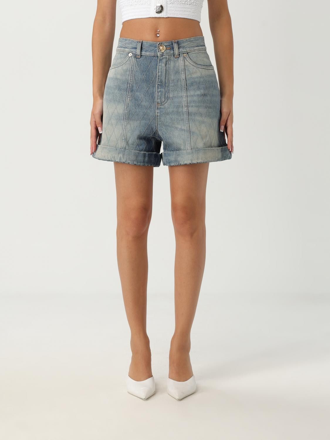 Balmain Balmain Short Woman Blue Size 24" / US 00 / IT 34 - 1 Thumbnail