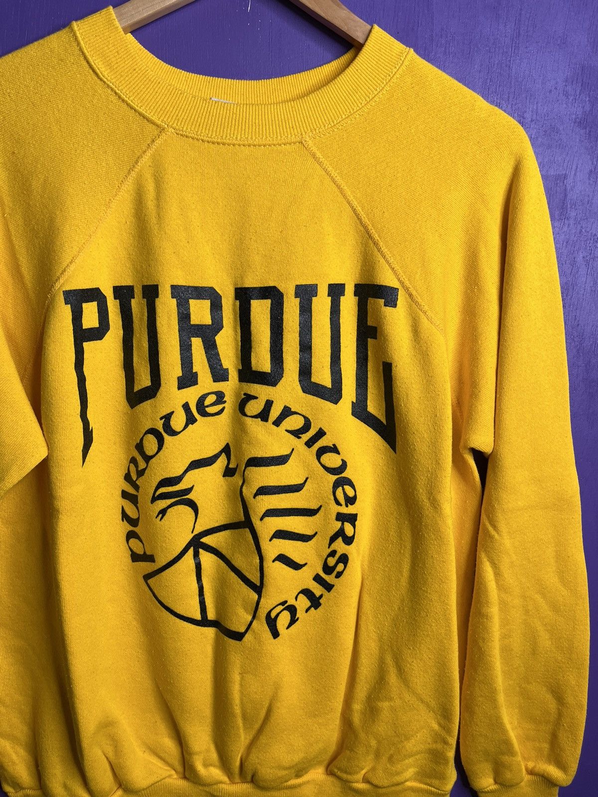 Vintage Vintage 80s Purdue boilermakers logo crewneck Size US M / EU 48-50 / 2 - 3 Thumbnail