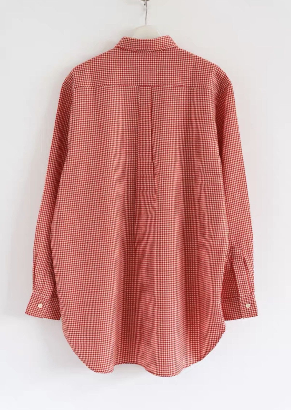 Yohji Yamamoto Yohji Yamamoto 93aw Houndstooth Red Shirt K4 Size US M / EU 48-50 / 2 - 2 Thumbnail