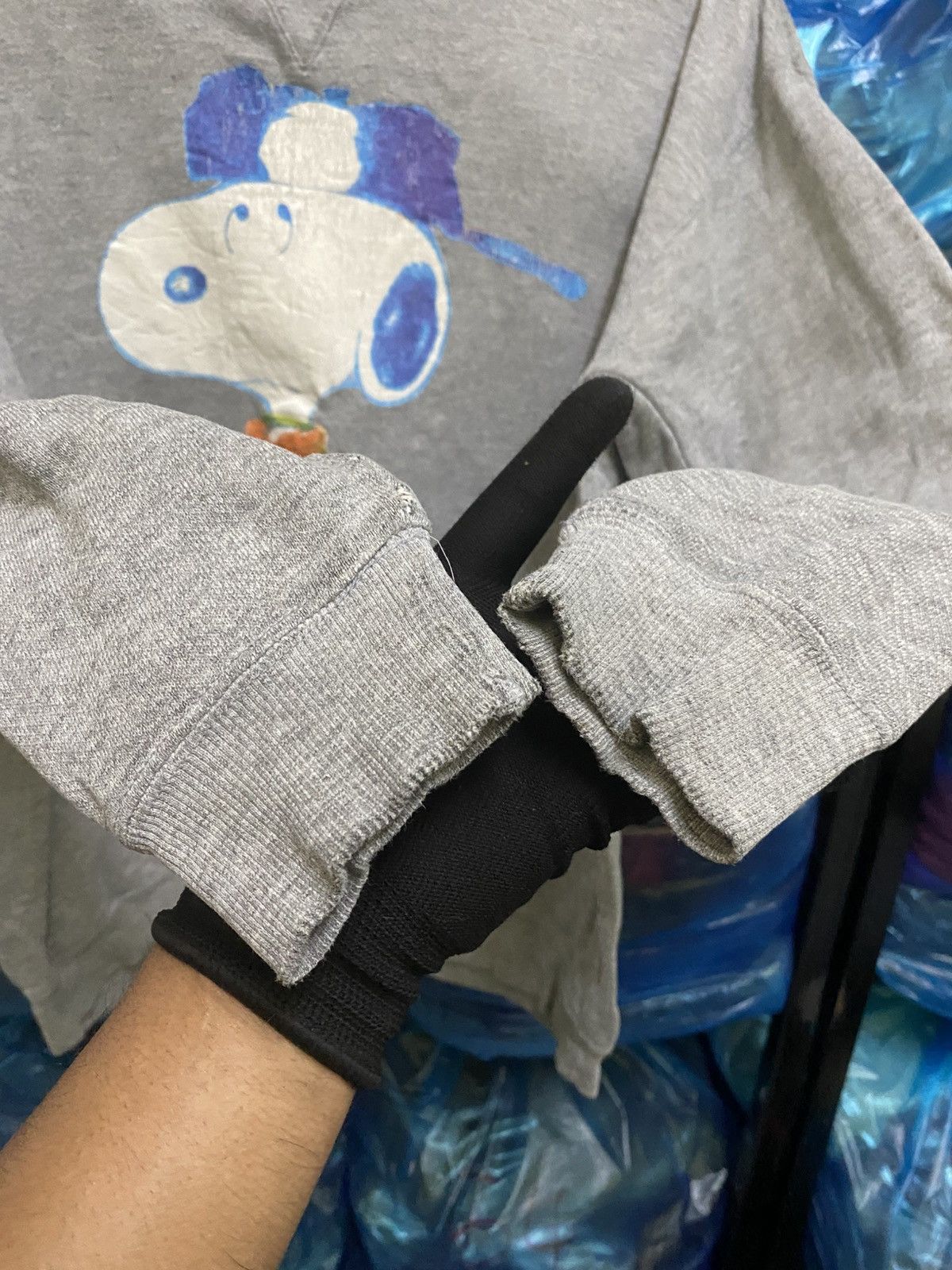 Other Vintage Snoopy Peanuts Cracked Print Sweatshirt Gray Size US M / EU 48-50 / 2 - 7 Thumbnail