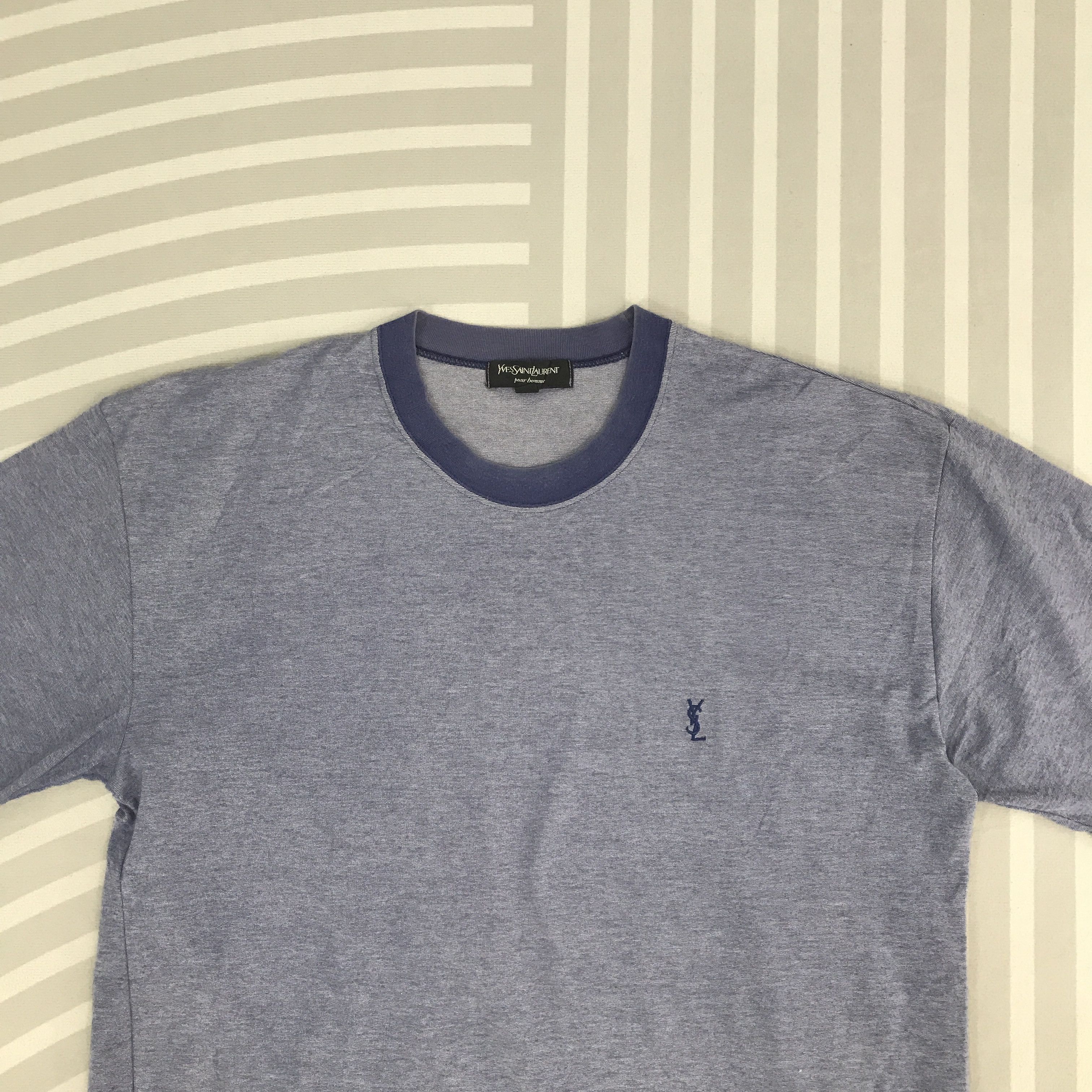Vintage × Yves Saint Laurent Vintage Yves Saint Laurent Small logo Short Sleeve T-shirt Size US L / EU 52-54 / 3 - 2 Thumbnail