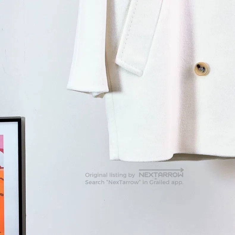 Max Mara Max Mara White double-breasted wool coat Size XS / US 0-2 / IT 36-38 - 4 Thumbnail