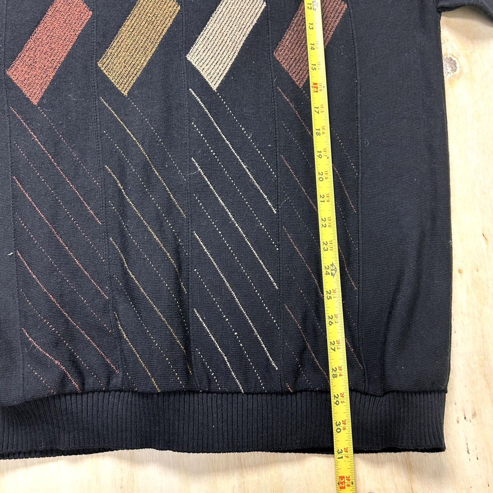 Pronto Uomo Pronto Uomo Sweater Mens XLT Black Argyle Crewneck Acrylic Pullover Big Tall Size US XL / EU 56 / 4 - 4 Thumbnail