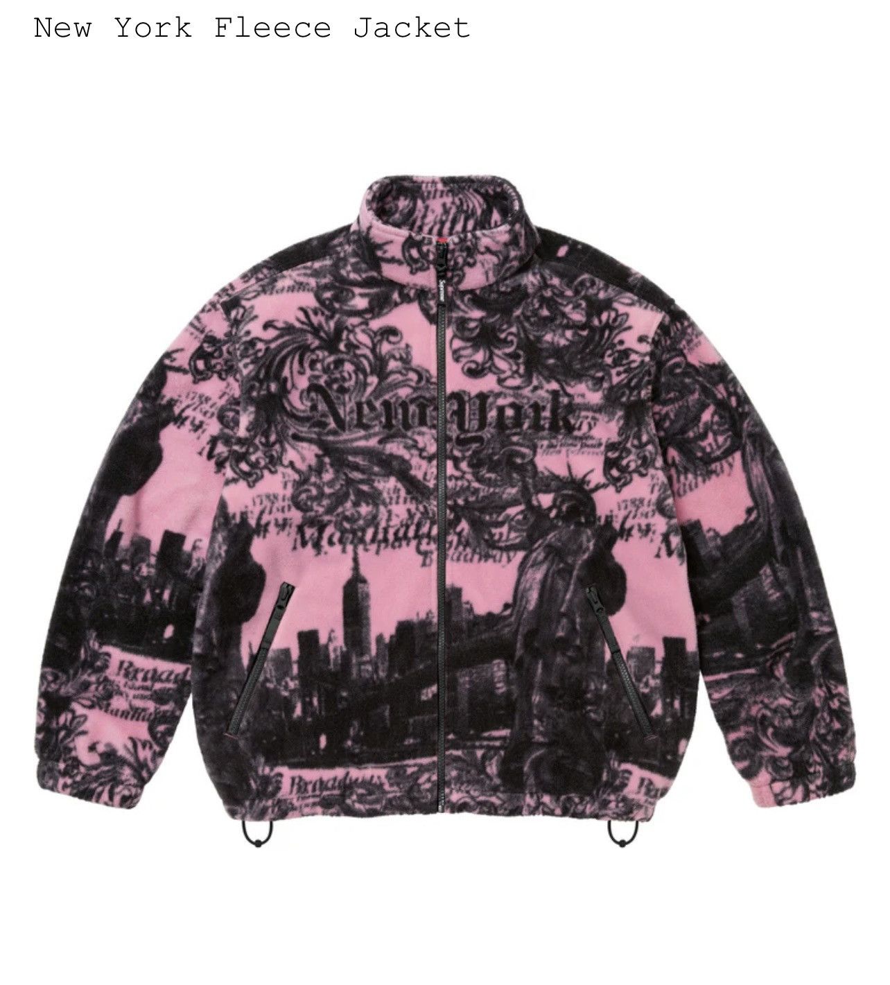 Supreme Supreme New York Fleece Jacket Size US L / EU 52-54 / 3 - 1 Thumbnail