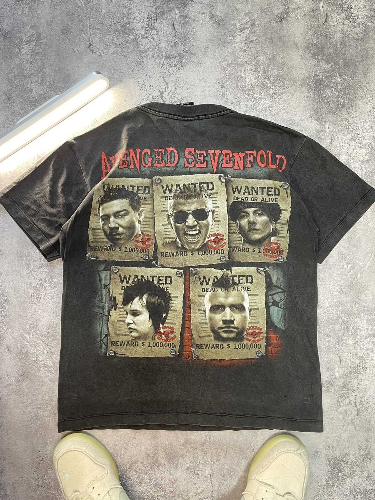 Band Tees Vtg Avenged Sevenfold A7X Fade Tour Band Tee M Size US M / EU 48-50 / 2 - 8 Thumbnail